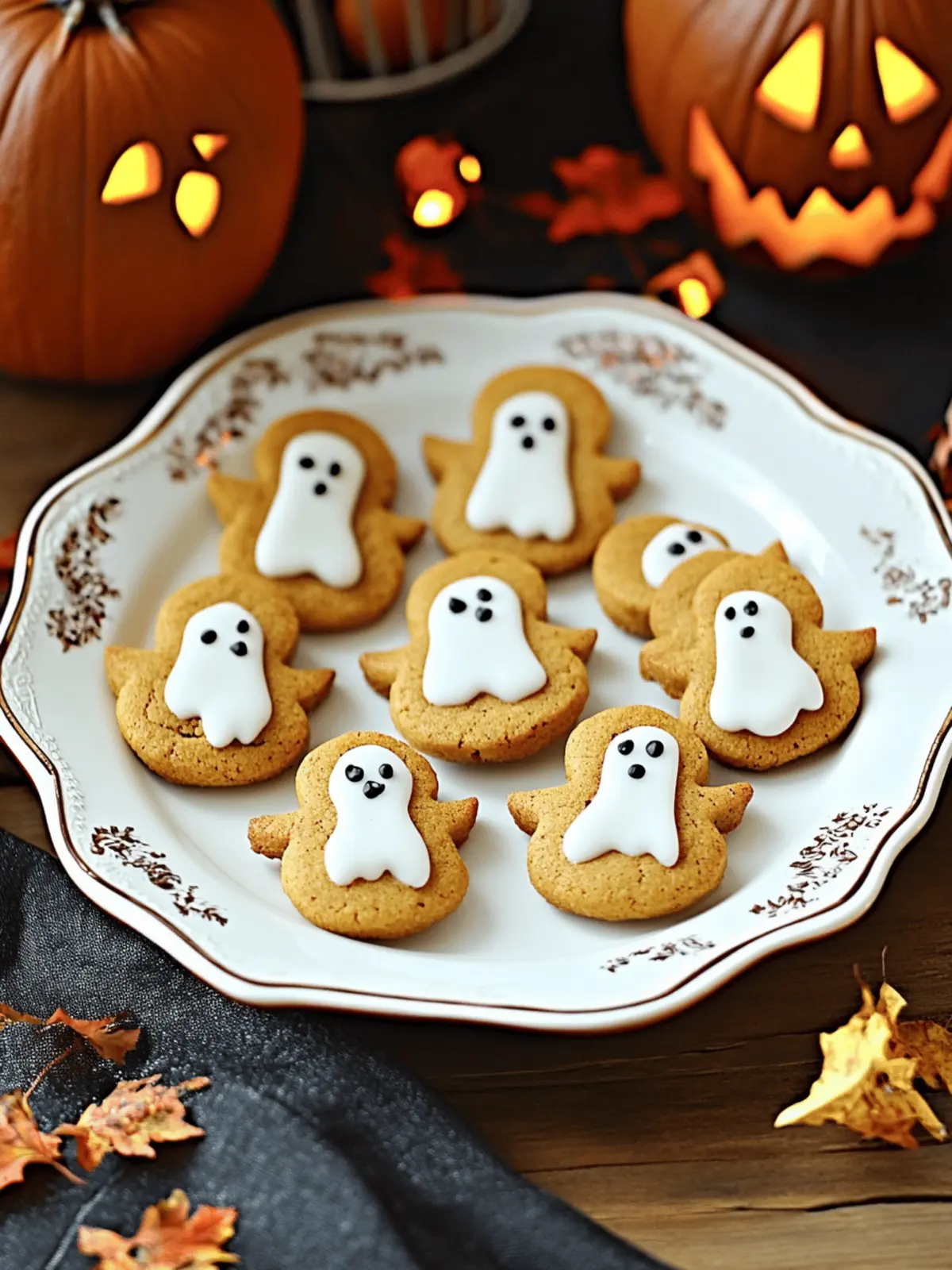 Haunted Harvest: Irresistible Spooky Ghost Pumpkin Cookies 4 Haunted Harvest: Spooky Ghost Brown Butter Pumpkin Cookies