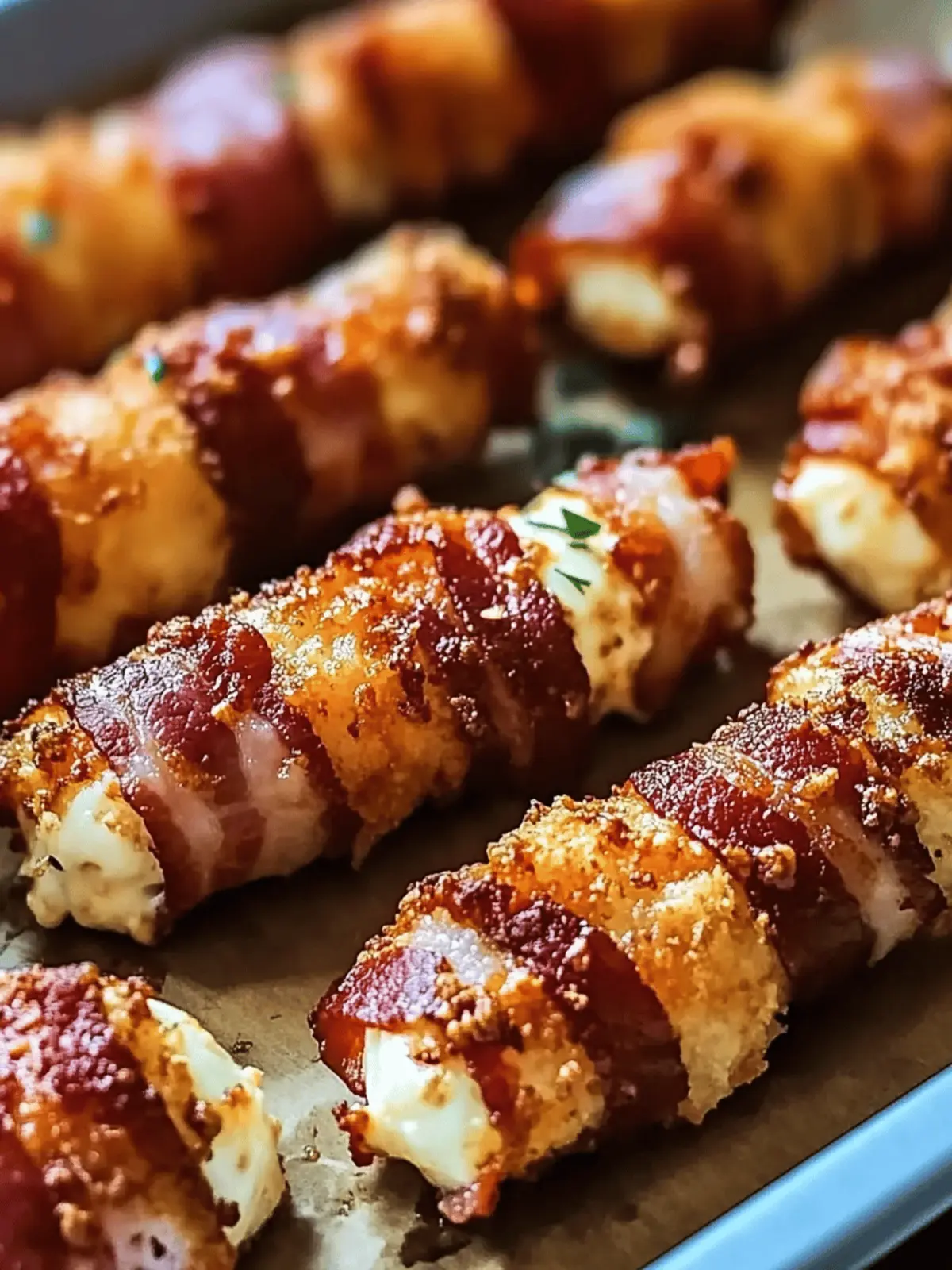 Nashville Hot Bacon Wrapped Mozzarella Sticks for Epic Snacking 3 Nashville Hot Bacon Wrapped Mozzarella Sticks