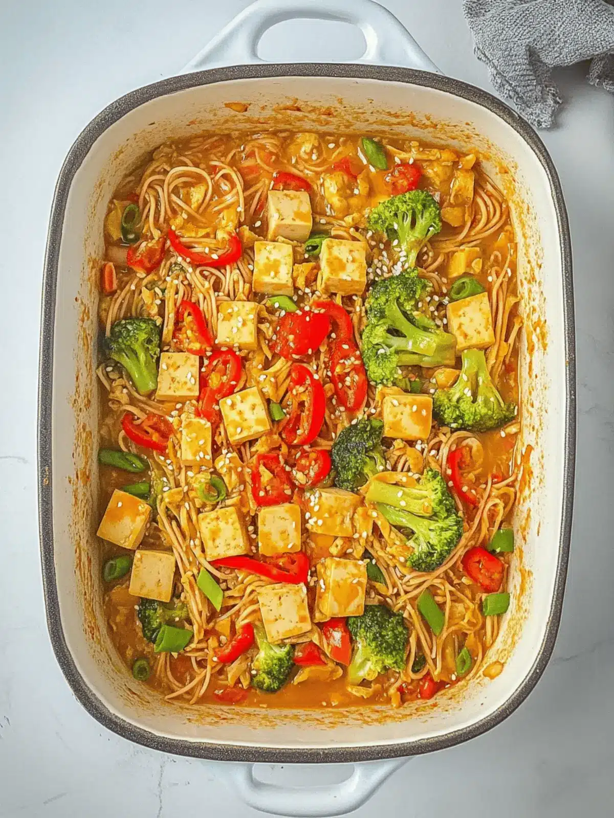 One Pan Asian Tofu Noodles: Quick, Delicious, and Customizable 4 One Pan Asian Tofu Noodles