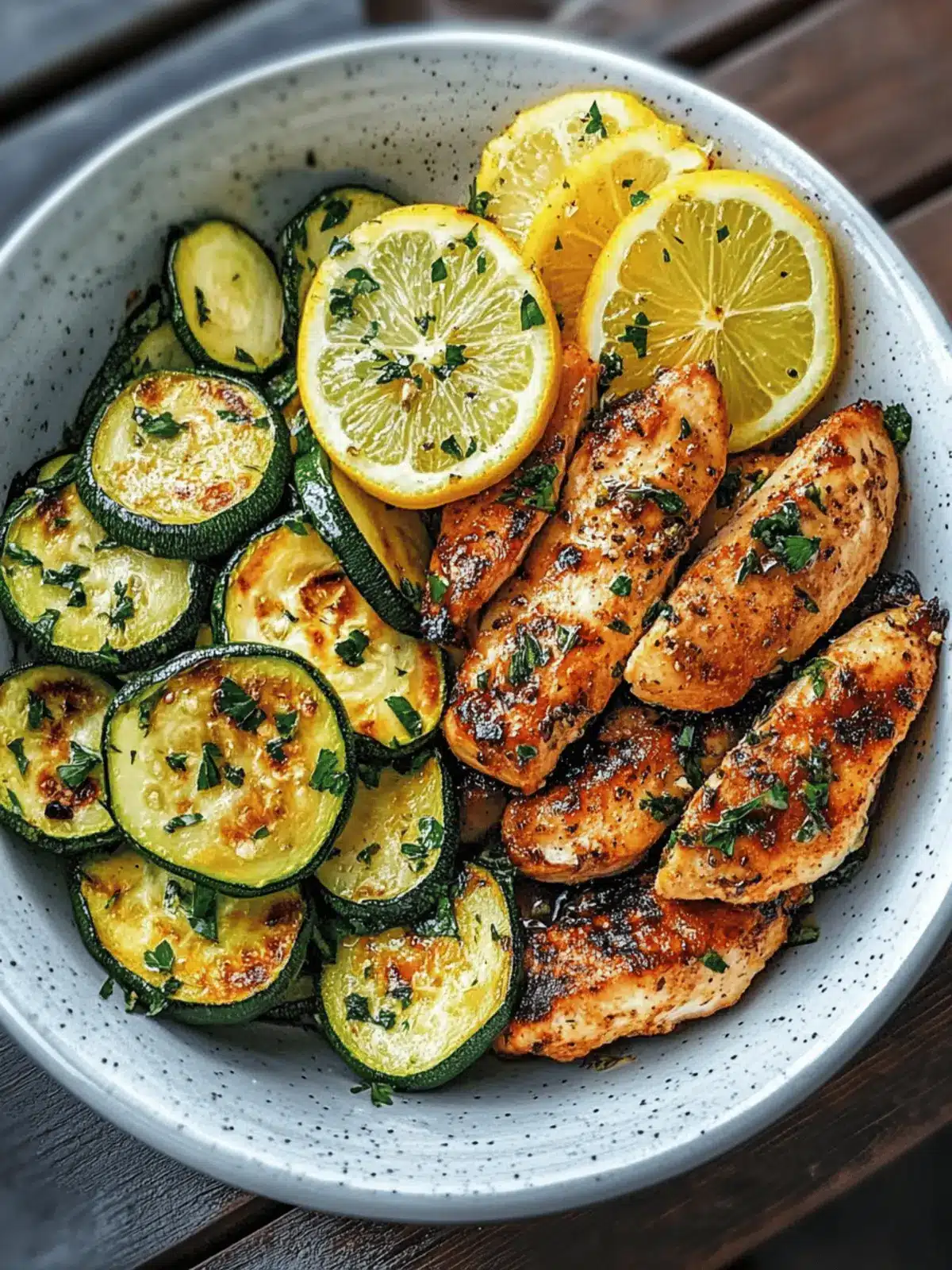 Juicy Asado Chicken with Refreshing Lemon Zucchini Sauté 3 Asado Chicken with Lemon Zucchini Sauté