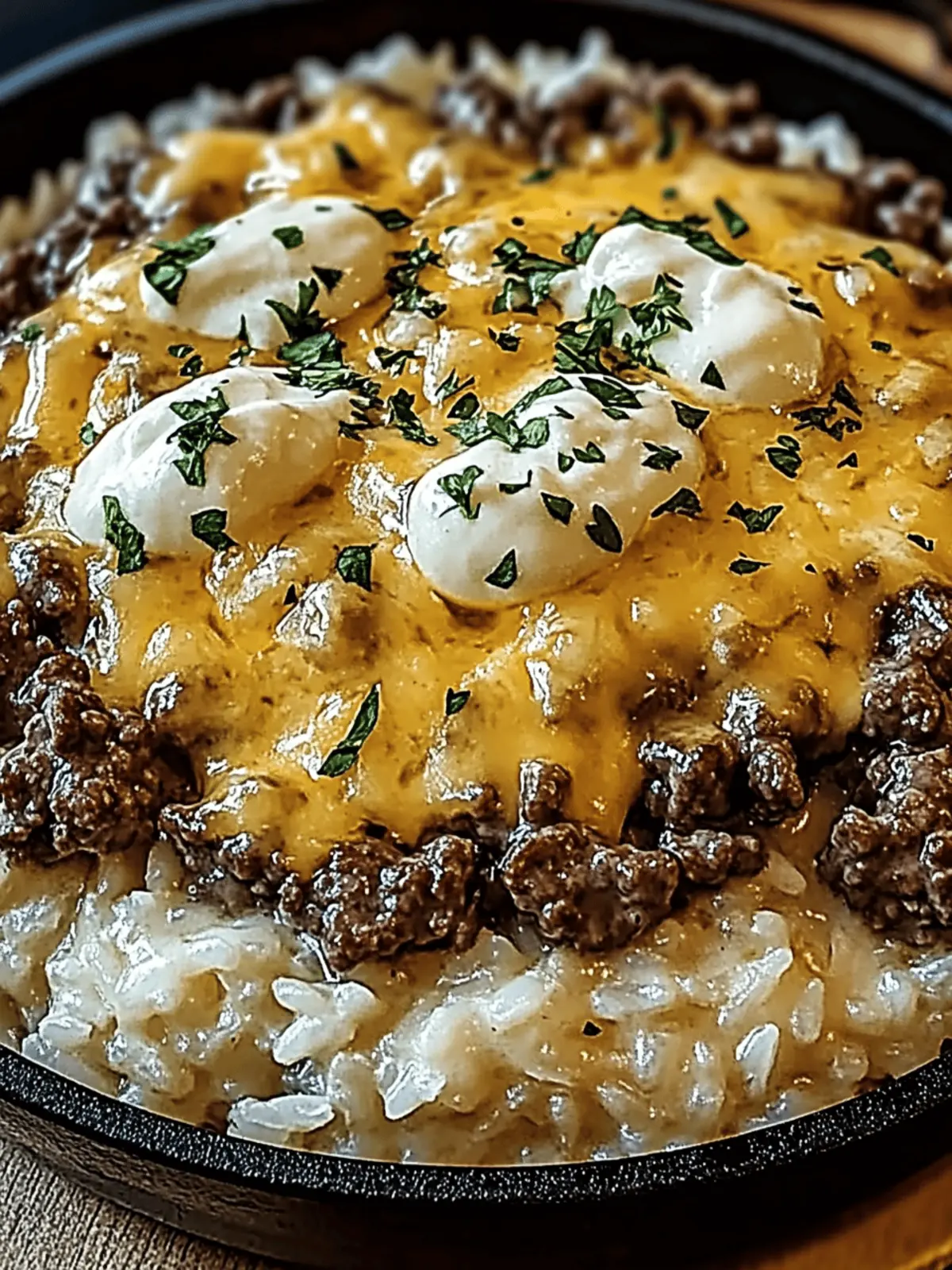 Savor the Comfort of Creamy Garlic Butter Beef and Rice Skillet 3 Creamy Garlic Butter Beef and Rice Skillet