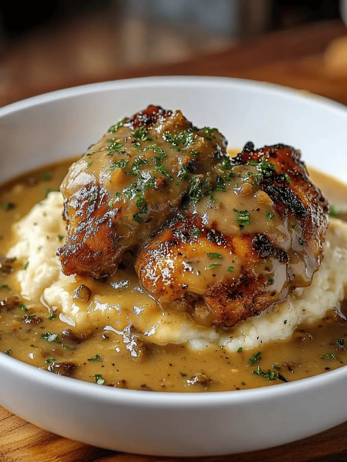 Irresistible Smothered Chicken Thighs with Creamy Gravy Recipe 5 Smothered Chicken Thighs Gravy