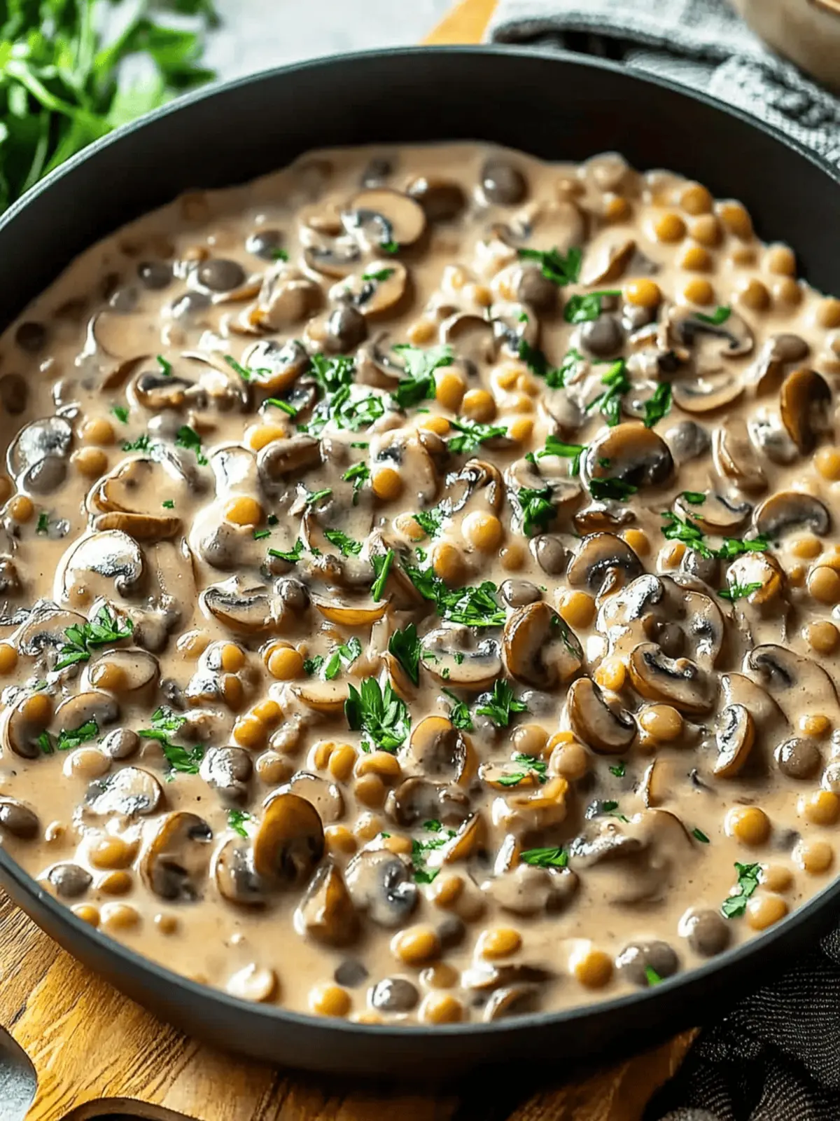 Creamy Lentil Mushroom Stroganoff for Cozy Comfort Food 4 Lentil Mushroom Stroganoff