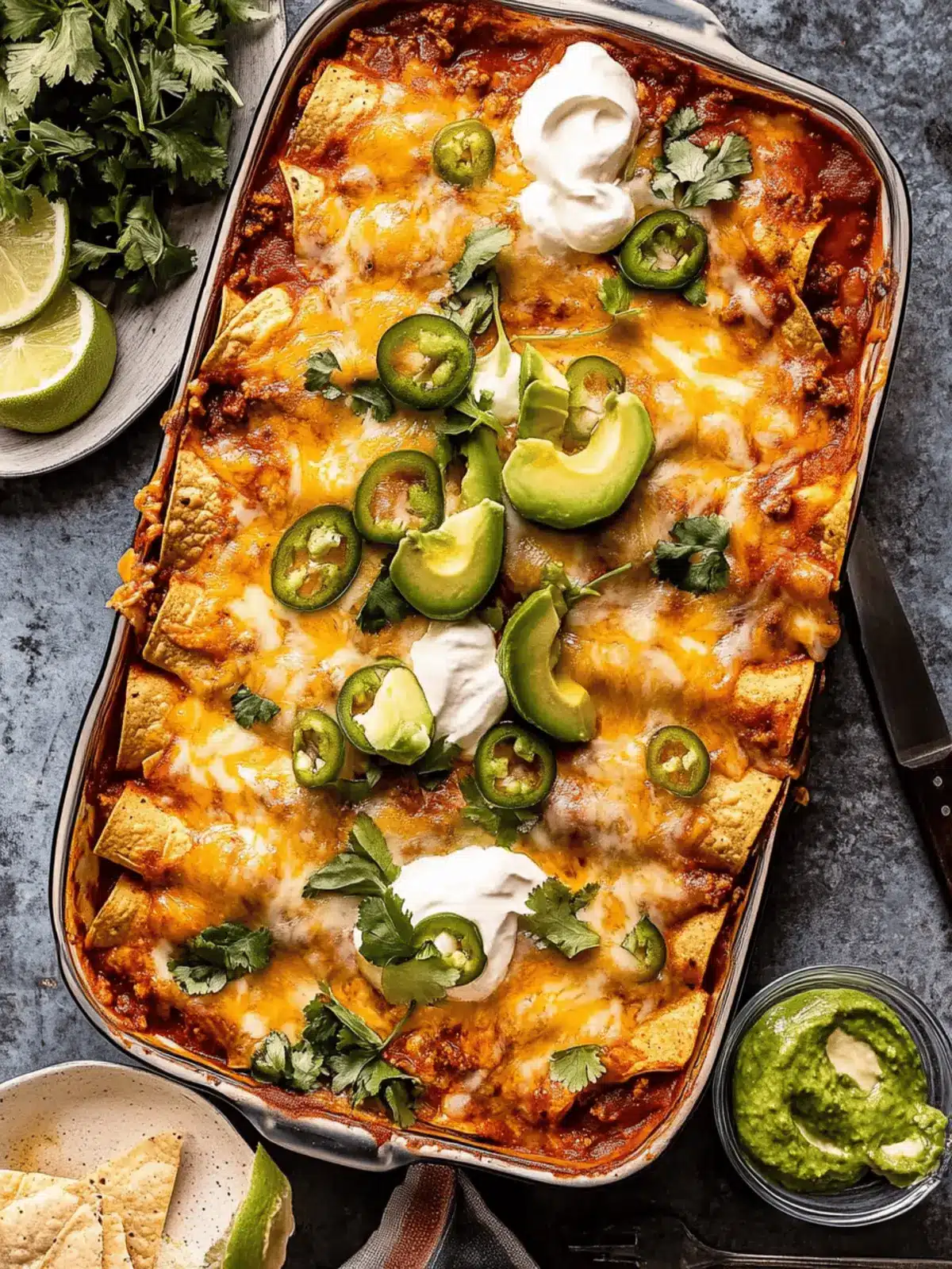 Irresistible Beef Enchilada Casserole for Cozy Nights 4 Beef Enchilada Casserole