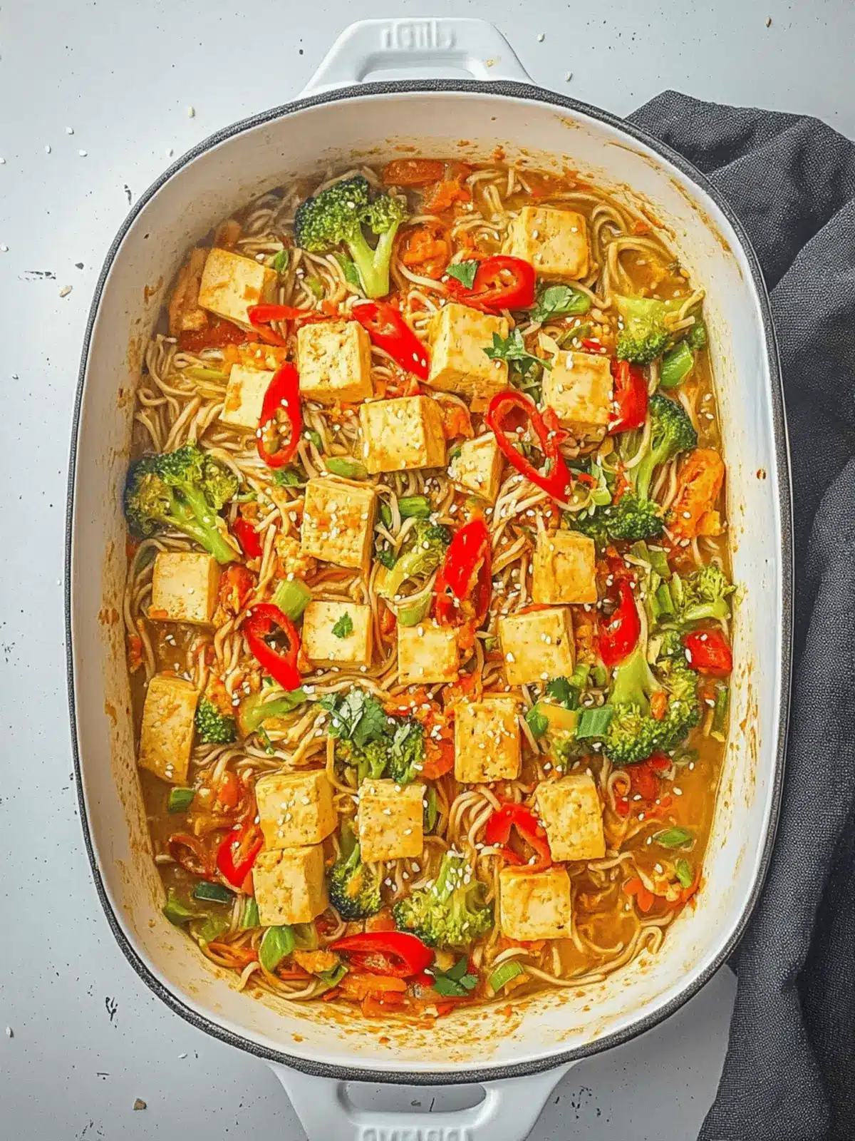 One Pan Asian Tofu Noodles: Quick, Delicious, and Customizable 5 One Pan Asian Tofu Noodles