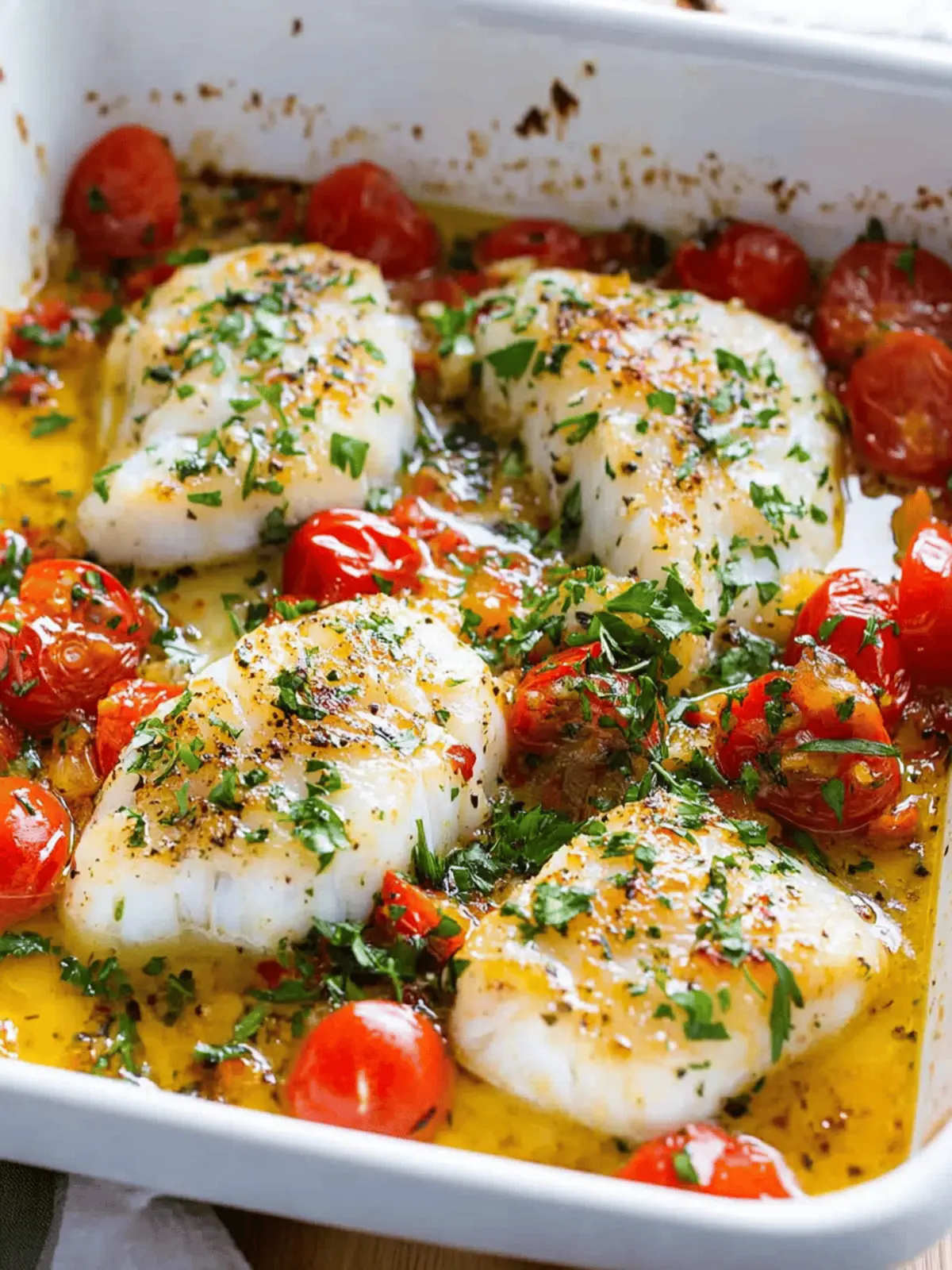 Best Baked Cod with Irresistible Tomato Herb Butter 4 Best Baked Cod