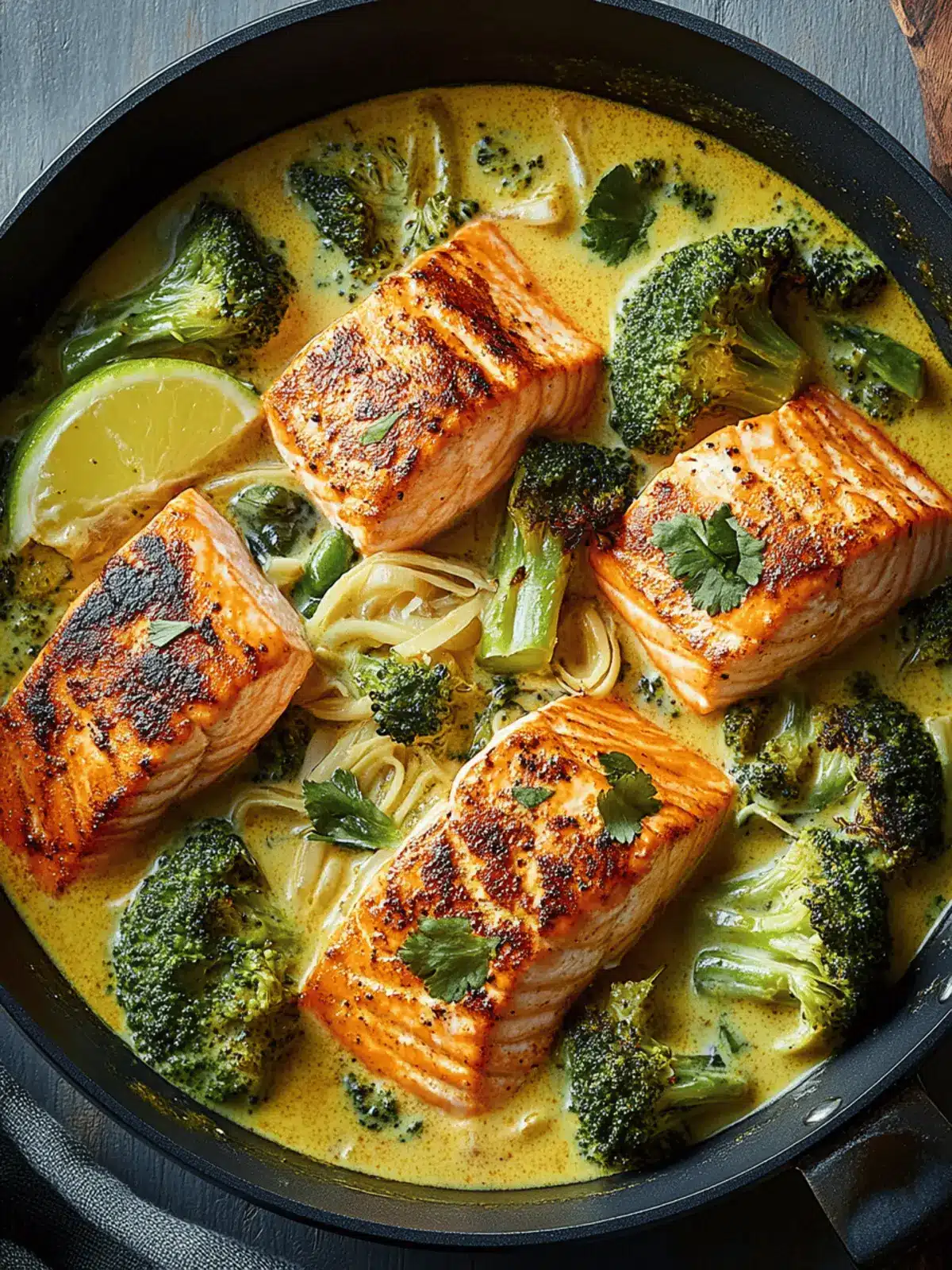 Creamy Coconut Curry Salmon with Tender Broccoli in 30 Minutes 4 Creamy Coconut Curry Salmon with Tender Broccoli