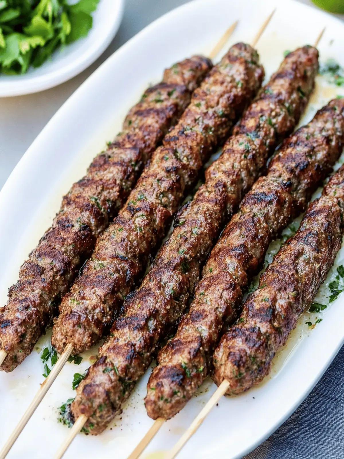 Grilled Kafta Kebabs: Juicy and Flavor-Packed Perfection 3 Kafta Kebabs