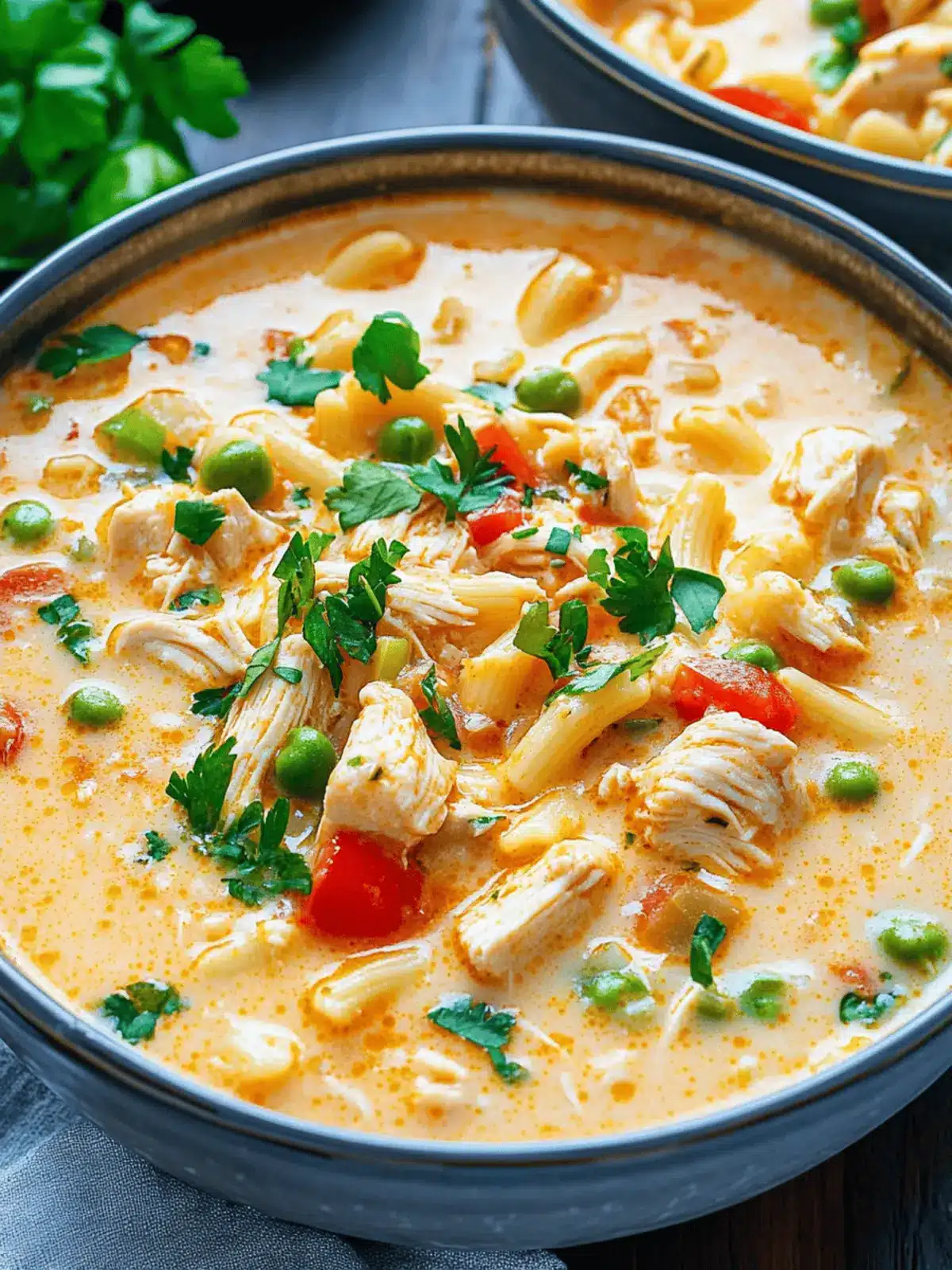 Creamy Parmesan Cajun Chicken Pasta Soup for Cozy Nights 2 Creamy Parmesan Cajun Chicken Pasta Soup
