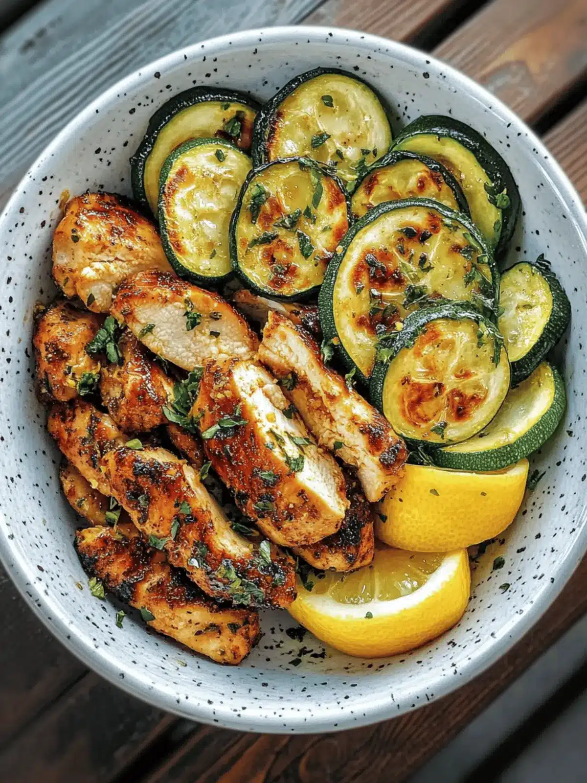 Juicy Asado Chicken with Refreshing Lemon Zucchini Sauté 2 Asado Chicken with Lemon Zucchini Sauté