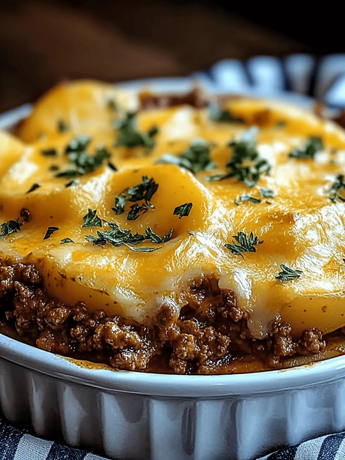 Cheesy Ground Beef & Potato Casserole: Family Favorite Delight 2 Cheesy Ground Beef & Potato Casserole