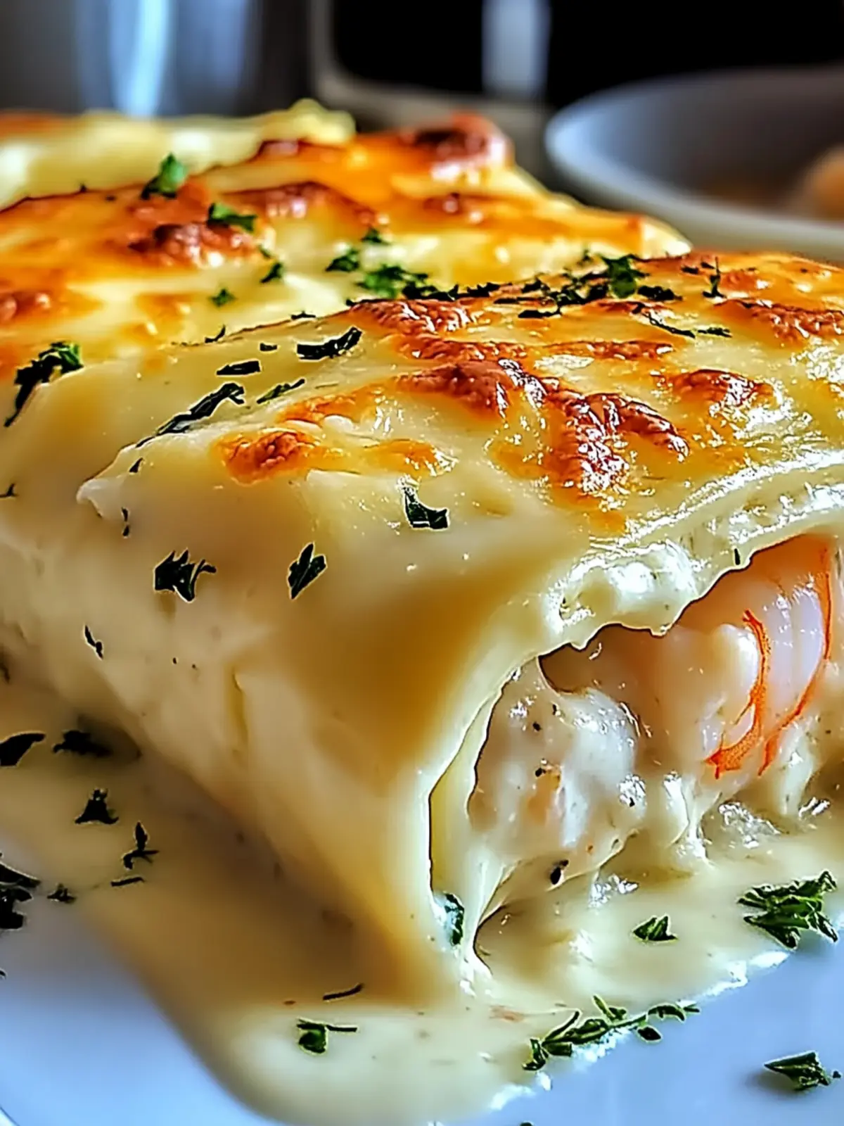 Shrimp & Crab Alfredo Lasagna Roll-Ups: A Cozy Culinary Delight 4 Shrimp & Crab Alfredo Lasagna Roll