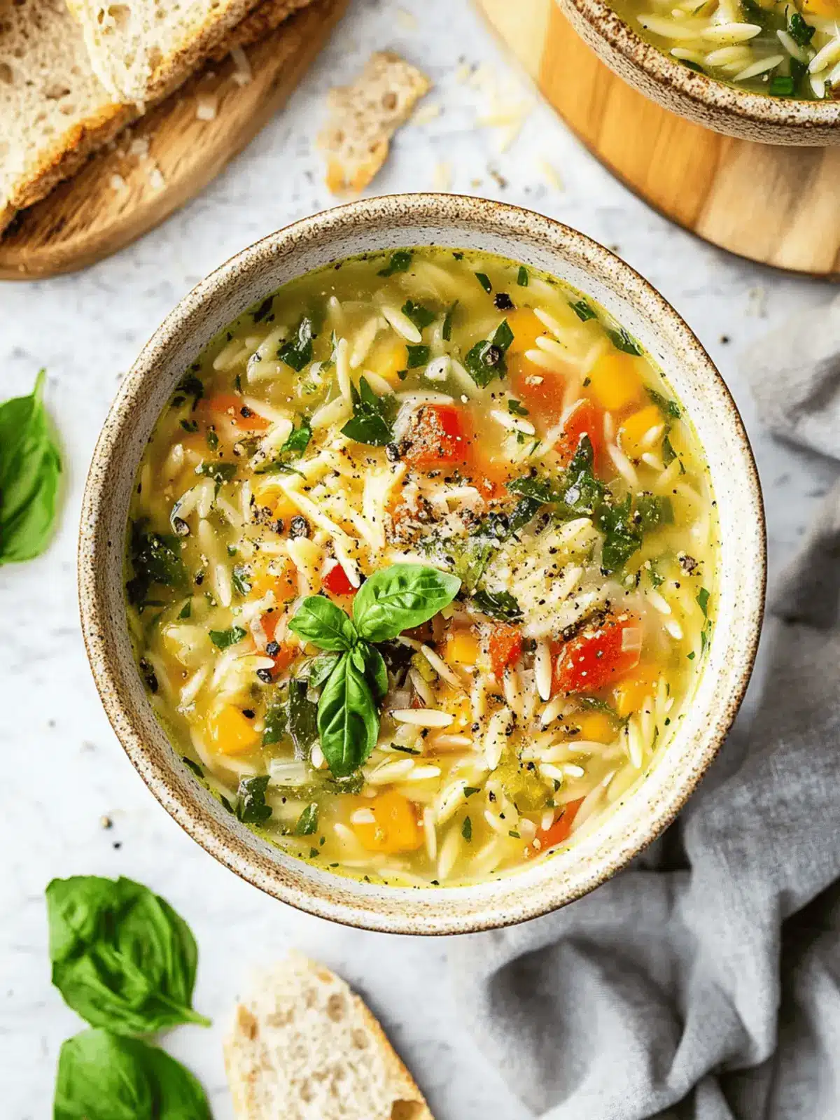 Delicious Mediterranean Orzo Soup to Brighten Your Day 2 Mediterranean Orzo Soup