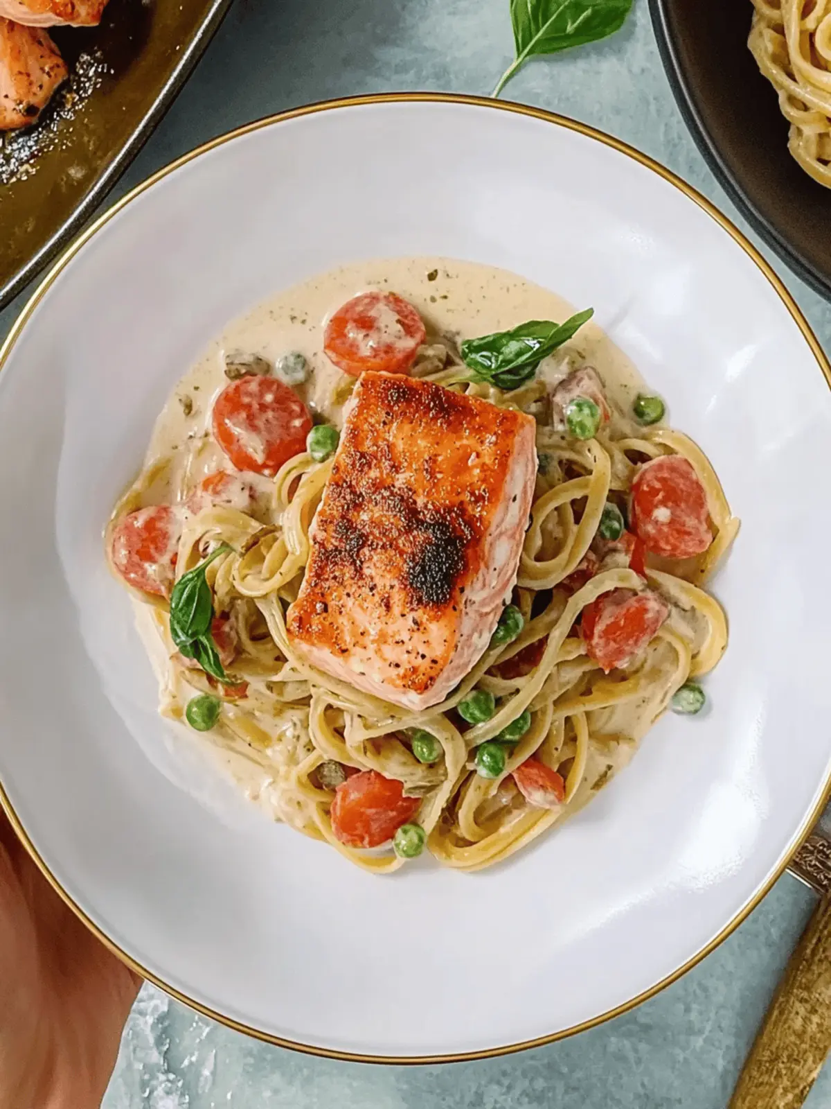 Healthy & Creamy Tuscan Salmon Pasta in Under 30 Minutes 5 Healthy & Creamy Tuscan Salmon Pasta