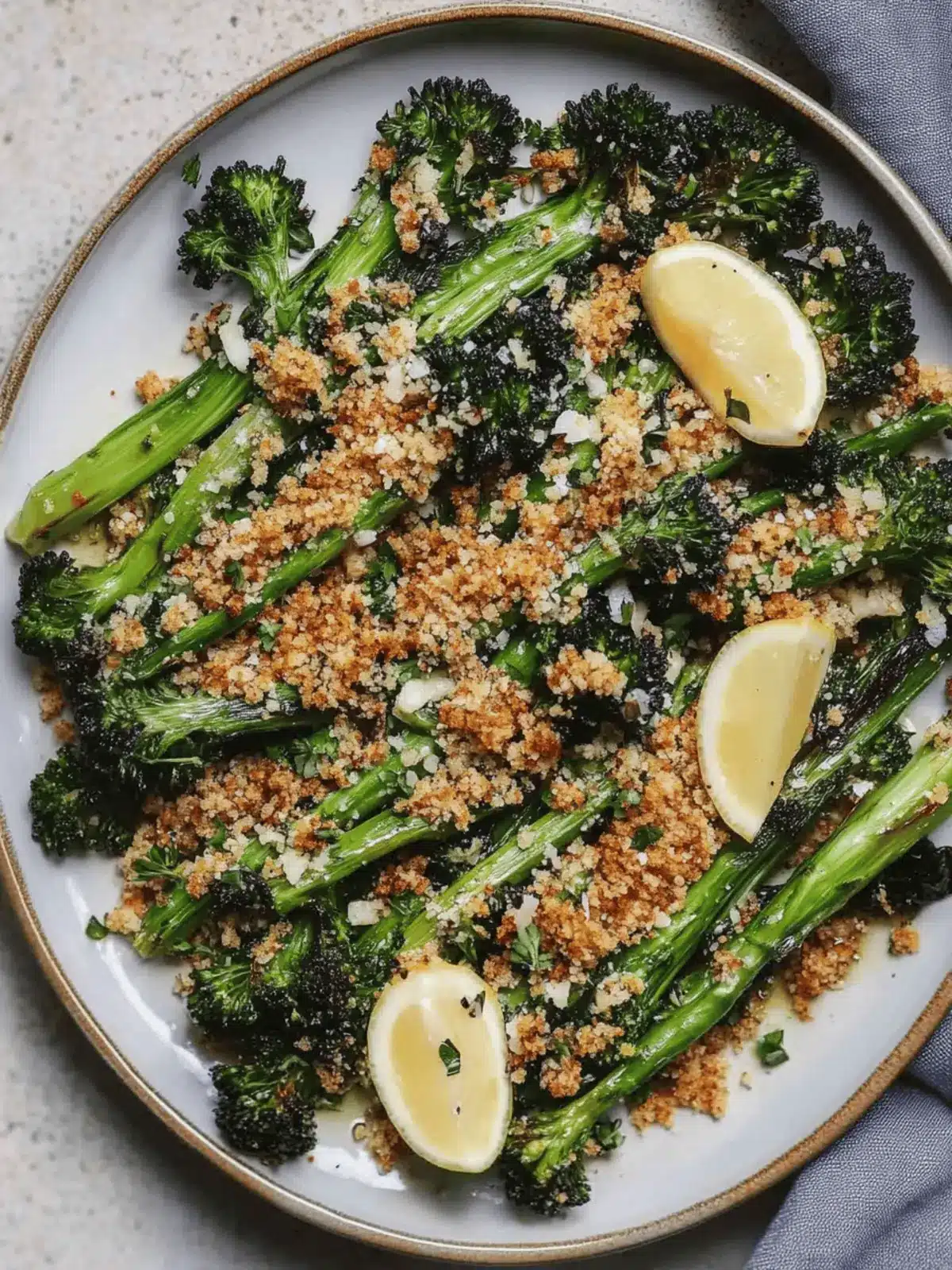 Savory Roasted Broccolini with Garlicky Breadcrumbs Bliss 3 Roasted Broccolini with Garlicky Breadcrumbs