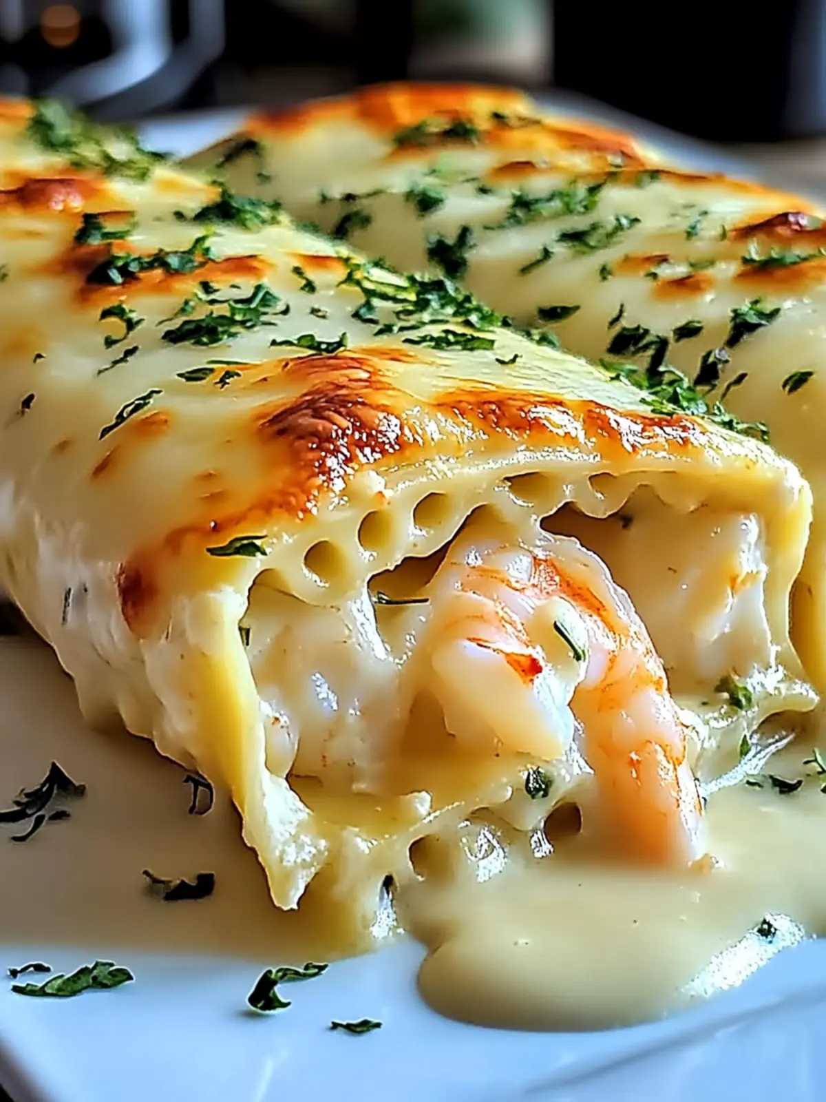 Shrimp & Crab Alfredo Lasagna Roll-Ups: A Cozy Culinary Delight 2 Shrimp & Crab Alfredo Lasagna Roll