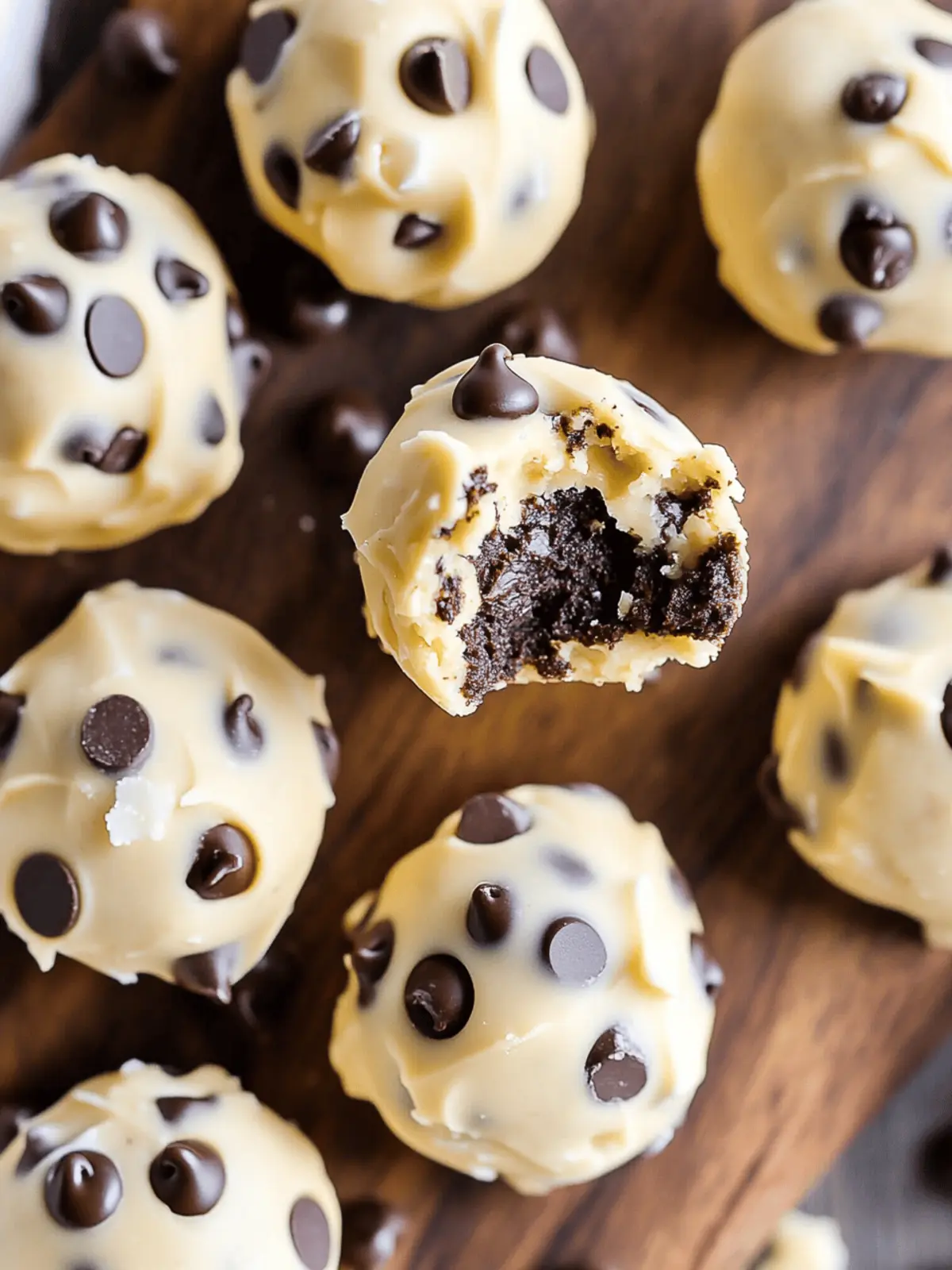 Delicious No-Bake Chocolate Chip Cookie Dough Brownie Bombs 5 No-Bake Chocolate Chip Cookie Dough Brownie Bombs