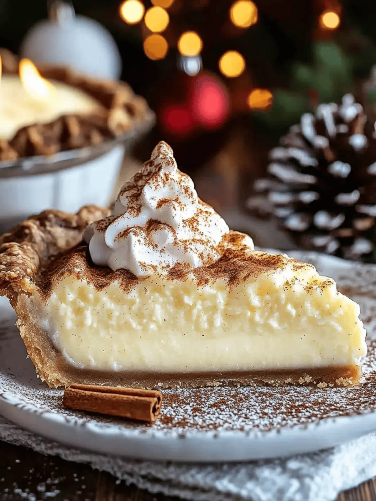 Cozy Up with Christmas Eve Cinnamon-Vanilla Custard Pie 3 Christmas Eve Cinnamon-Vanilla Custard Pie