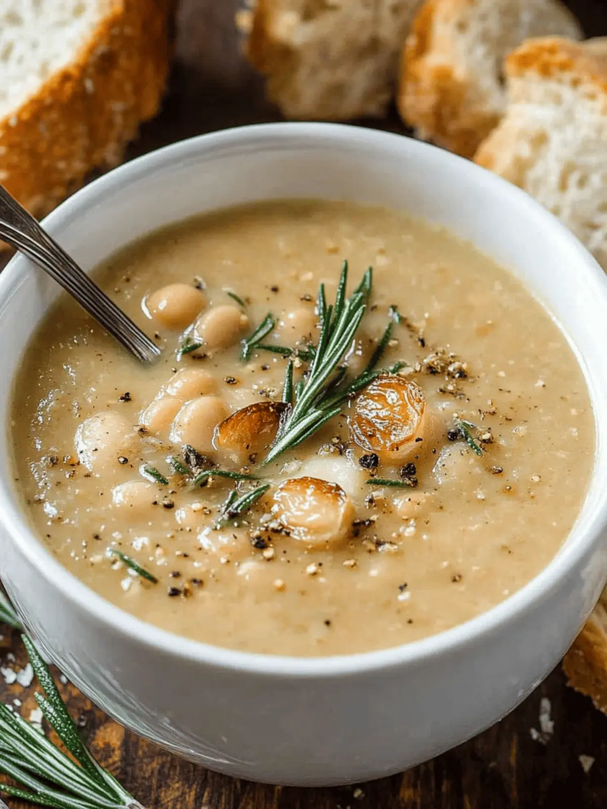 Creamy Rosemary Roasted Garlic Bean Soup for Cozy Nights 4 Rosemary Roasted Garlic Bean Soup