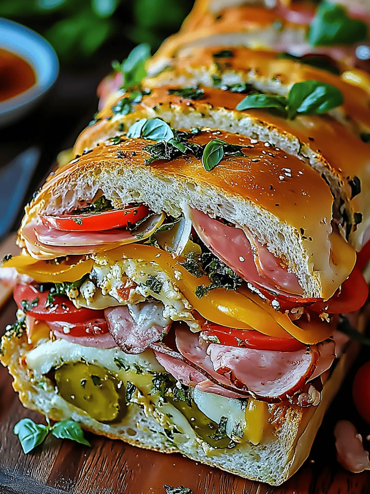Classic Italian Muffuletta Sandwich Recipe: Picnic Perfection 4 Classic Italian Muffuletta Sandwich Recipe