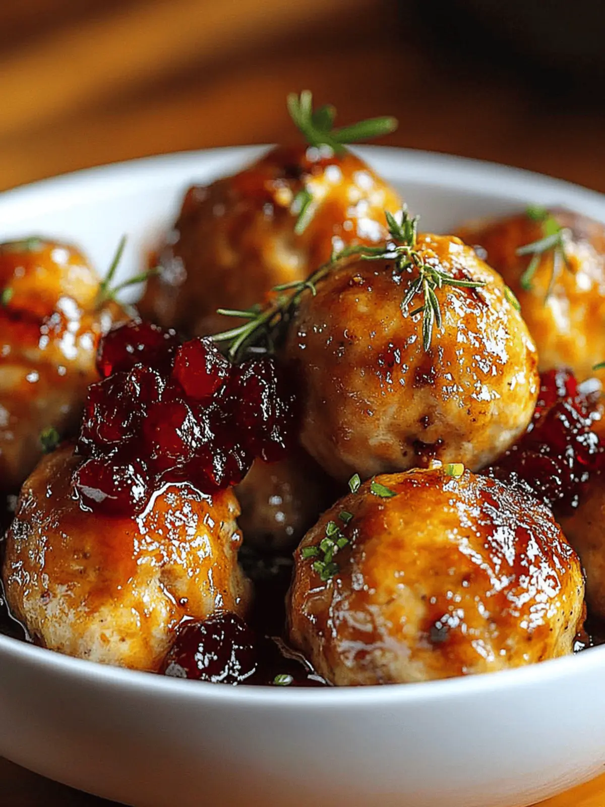 Cranberry Orange Chicken Meatballs: A Festive Flavor Burst 4 Cranberry Orange Chicken Meatballs