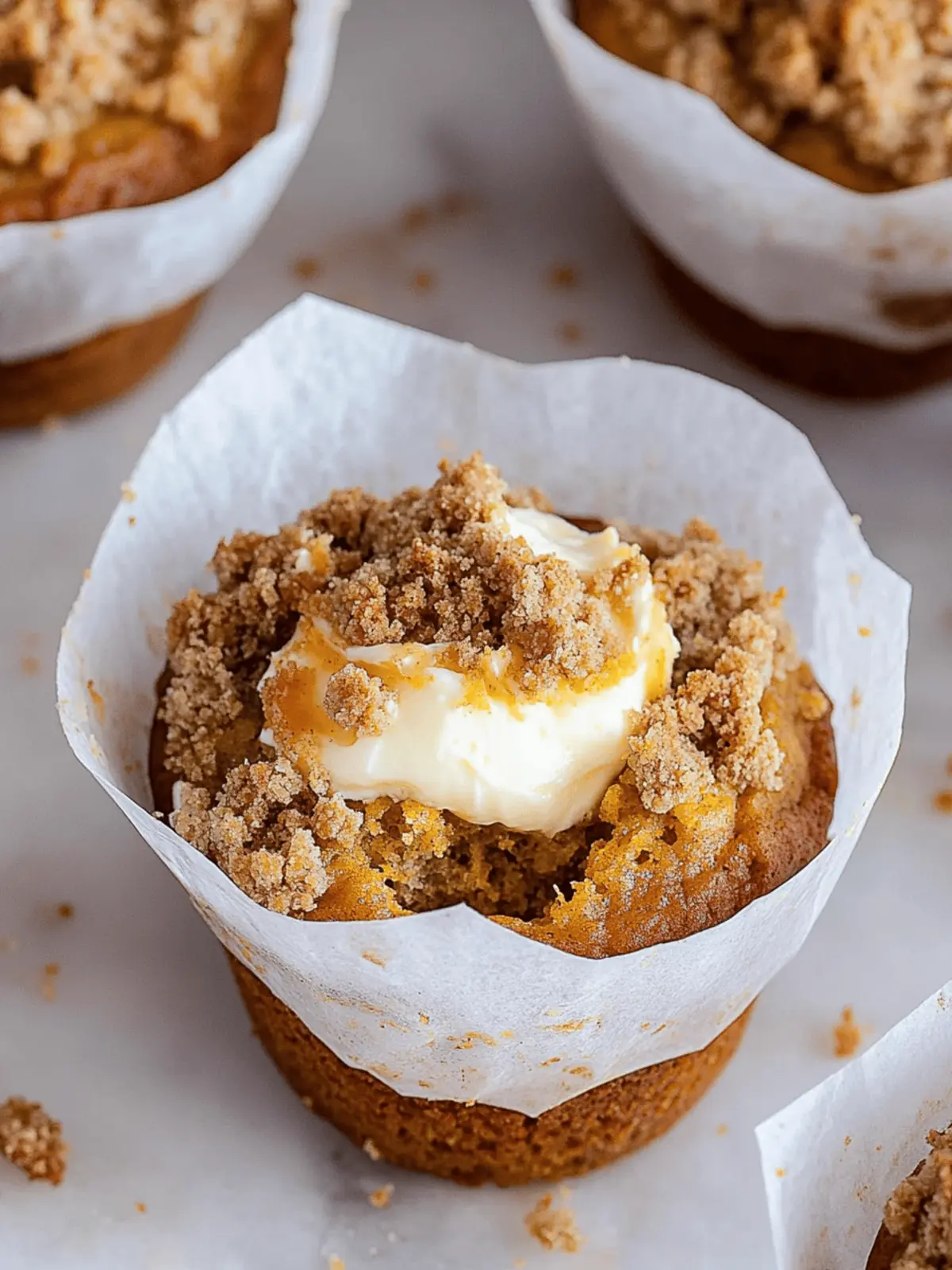 Pumpkin Cream Cheese Muffins with Crumble That Outsmart Starbucks 2 Pumpkin Cream Cheese Muffins with Crumble