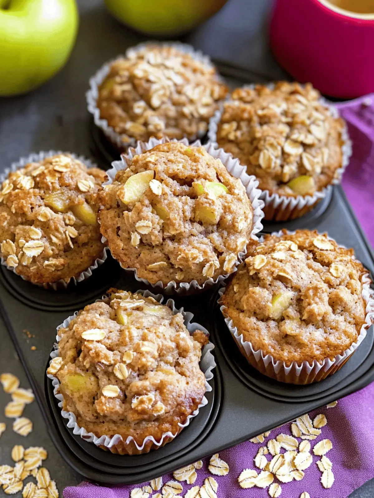 Fluffy Apple and Oat Muffins for a Wholesome Morning Treat 5 Fluffy Apple And Oat Muffins