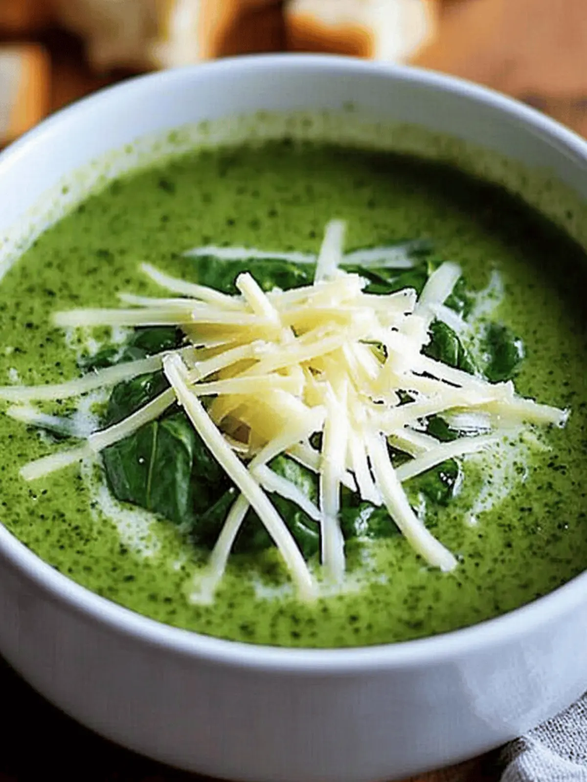 Creamy Spinach Soup with Gruyere for Ultimate Comfort 5 Spinach Soup with Gruyere