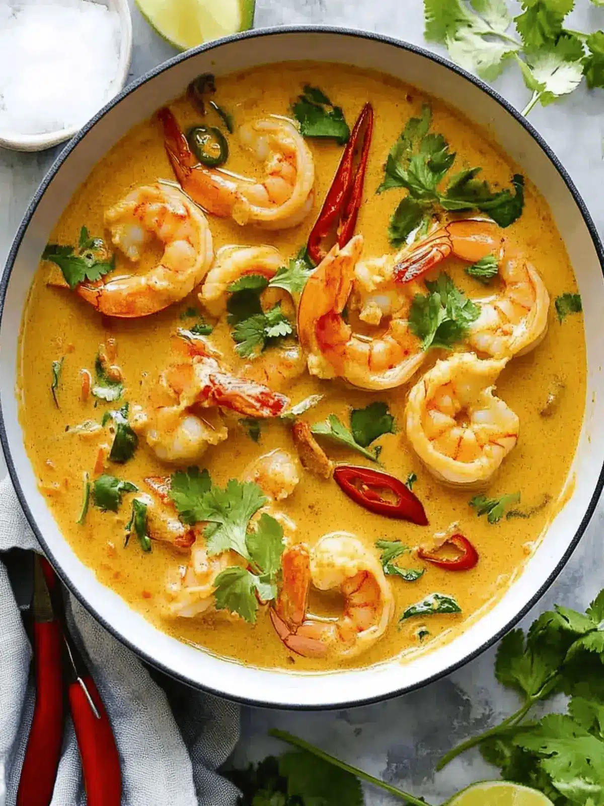 Savory Thai Coconut Curry with Shrimp in Just 30 Minutes 4 Thai Coconut Curry With Shrimp