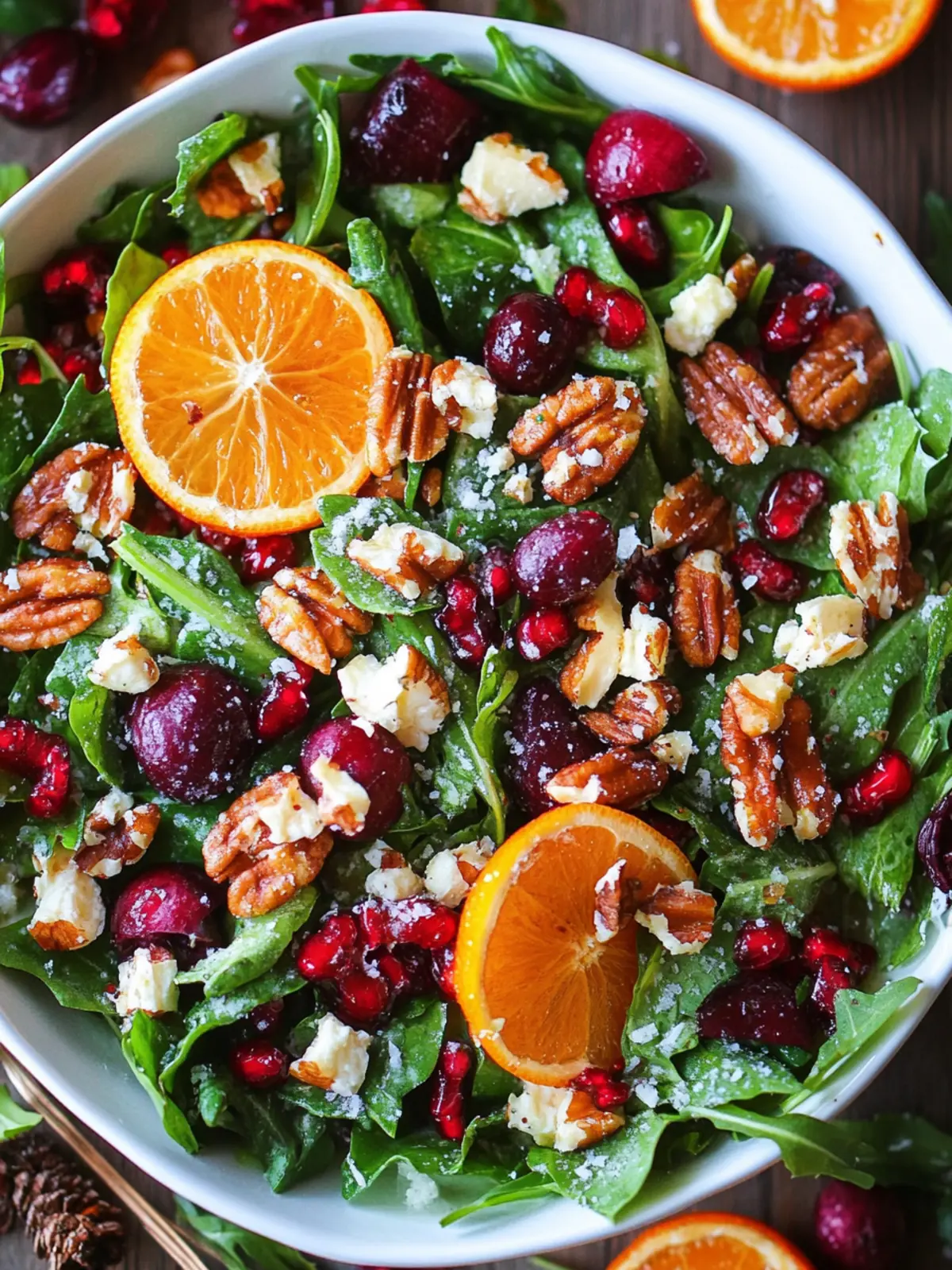 Festive Christmas Salad with Honey-Mustard Vinaigrette 4 Christmas Salad