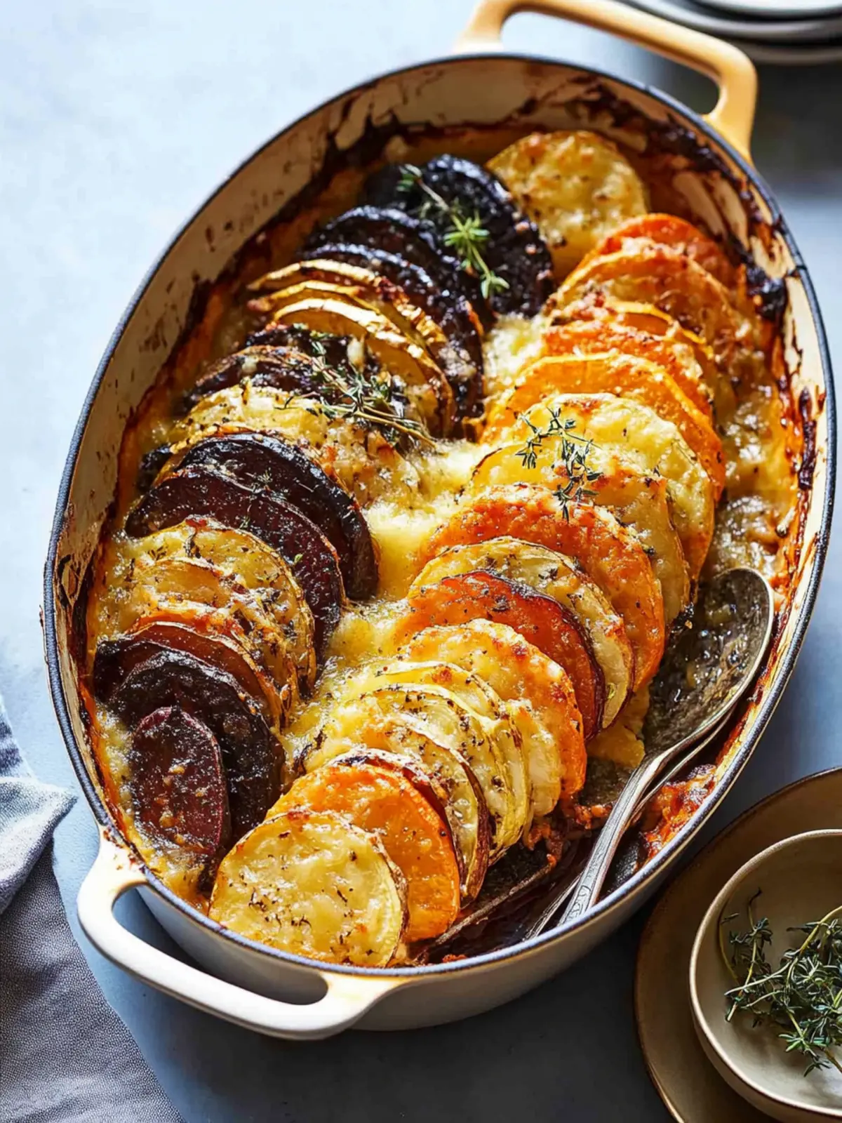 Cheesy Root Vegetable Gratin: A Cozy Holiday Delight 4 Cheesy Root Vegetable Gratin