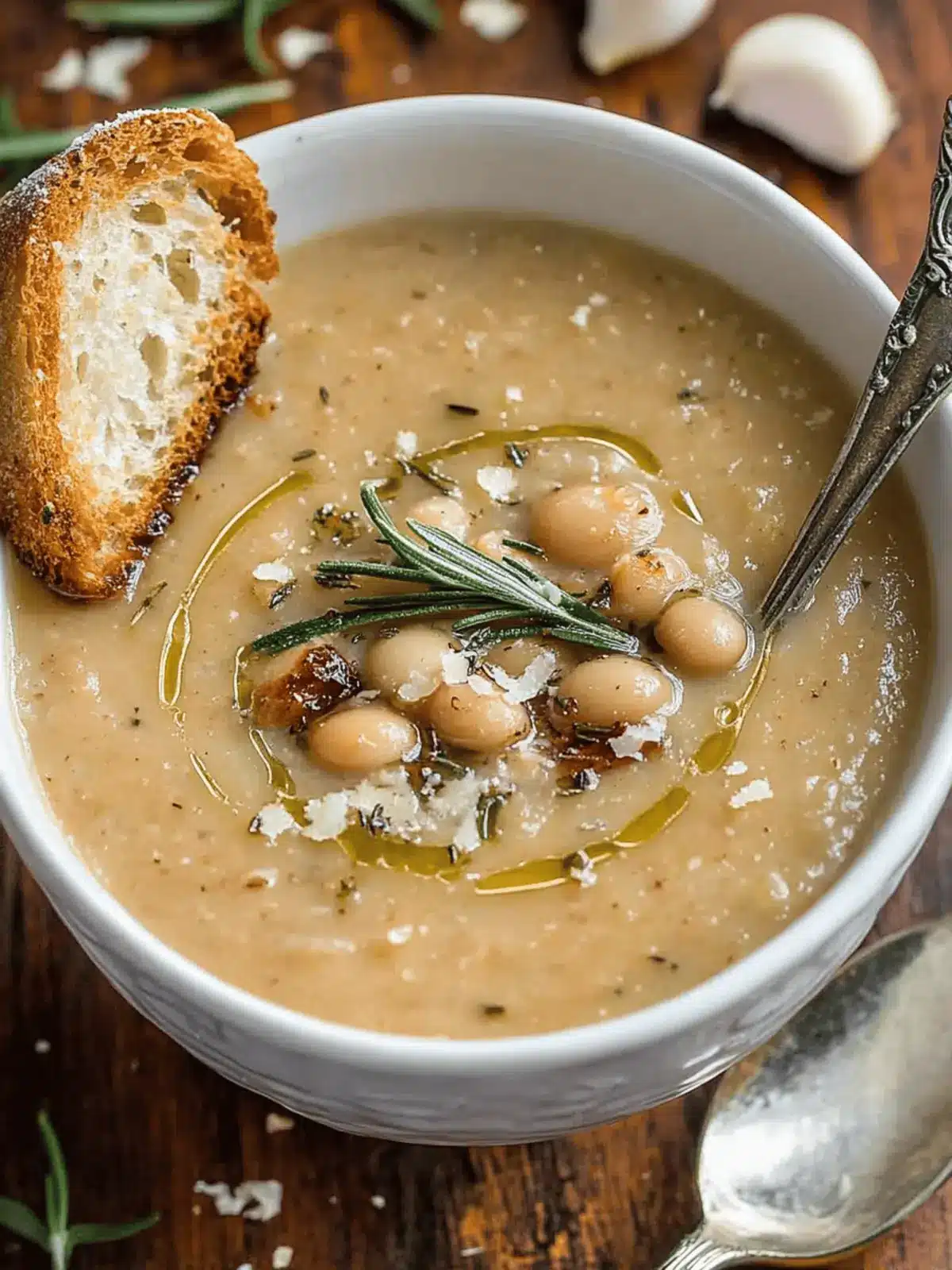 Creamy Rosemary Roasted Garlic Bean Soup for Cozy Nights 3 Rosemary Roasted Garlic Bean Soup