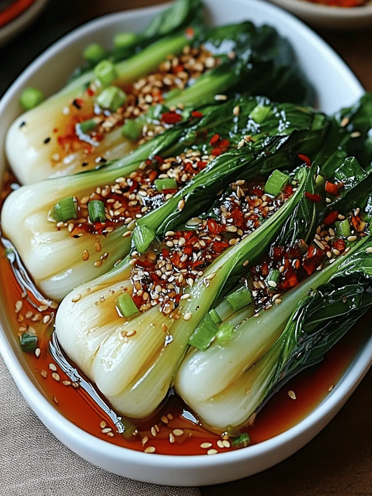 Quick Bok Choy with Ginger Chili Sauce for a Zesty Weeknight Meal 4 Quick Bok Choy with Ginger Chili Sauce
