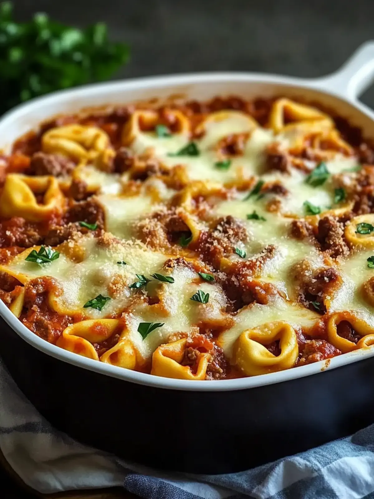 Cheesy Beef Tortellini Bake: Your Cozy Dinner Solution 2 Cheesy Beef Tortellini Bake