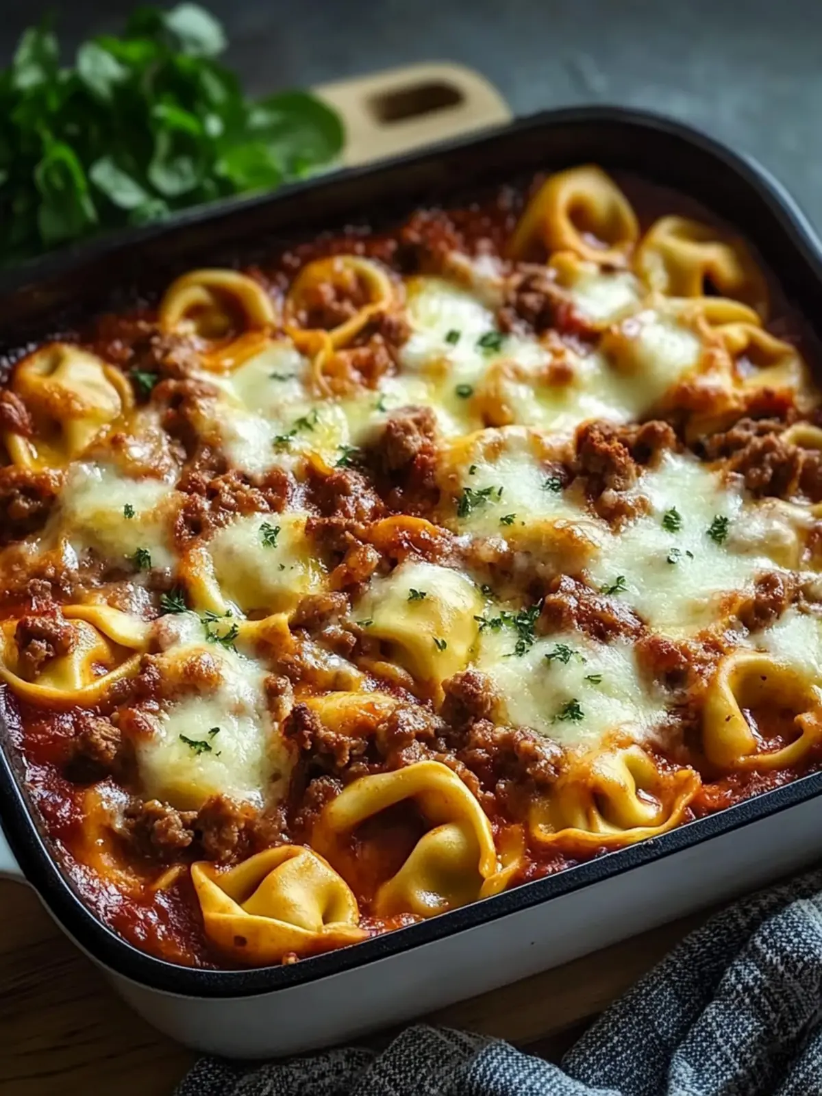 Cheesy Beef Tortellini Bake: Your Cozy Dinner Solution 3 Cheesy Beef Tortellini Bake