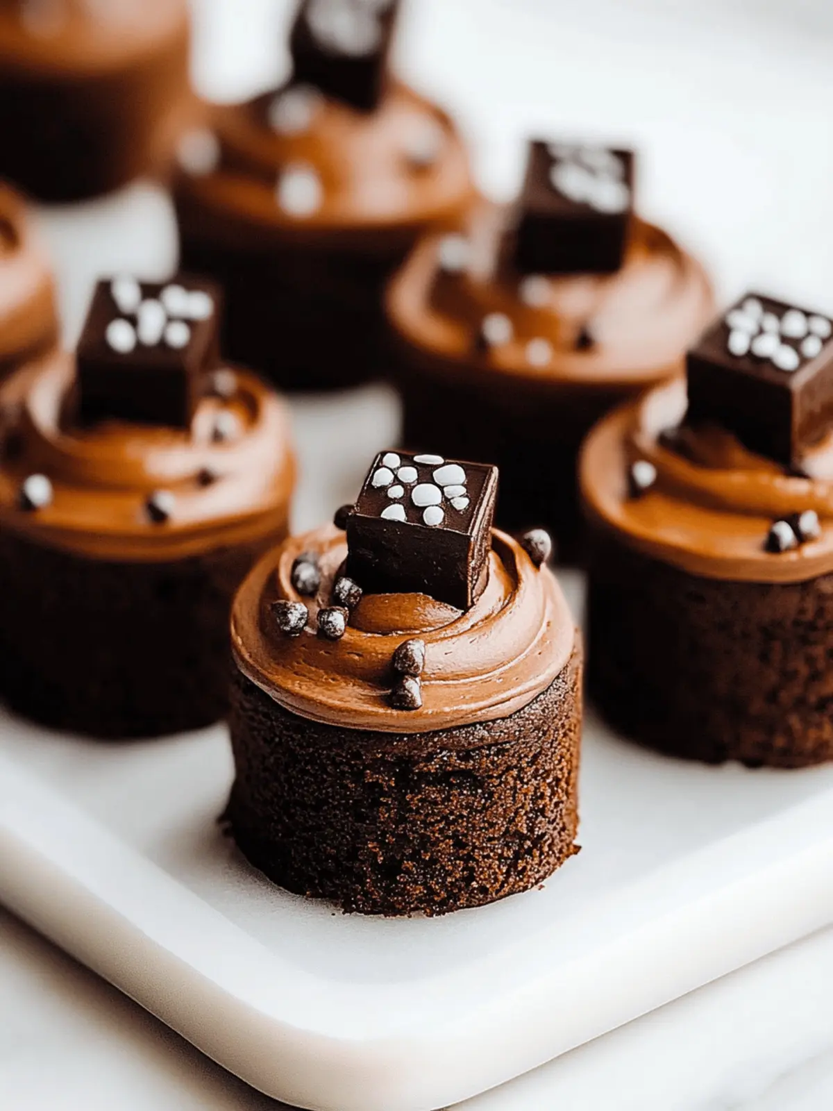 Decadent Brownie Petit Fours Perfect for Sweet Celebrations 5 Brownie Petit Fours