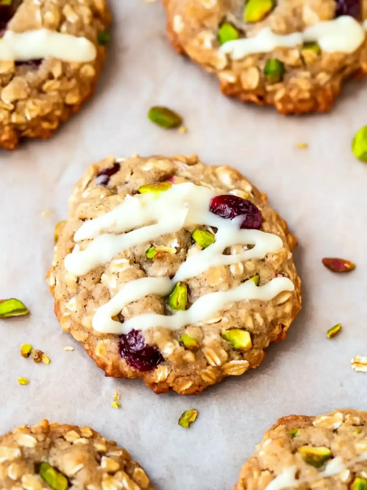 Cranberry Pistachio Oatmeal Cookies for Festive Munching 5 Cranberry Pistachio Oatmeal Cookies