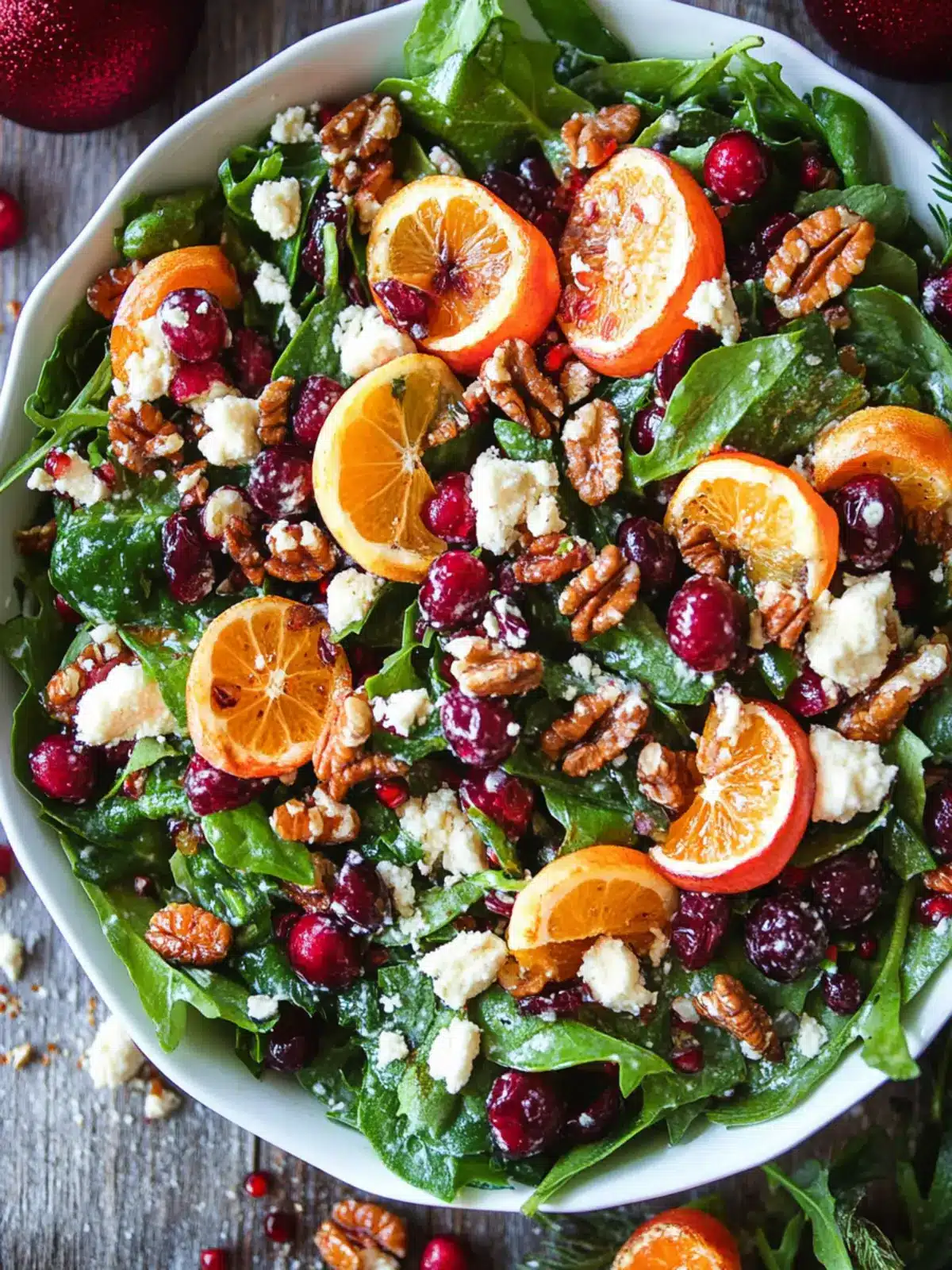 Festive Christmas Salad with Honey-Mustard Vinaigrette 5 Christmas Salad