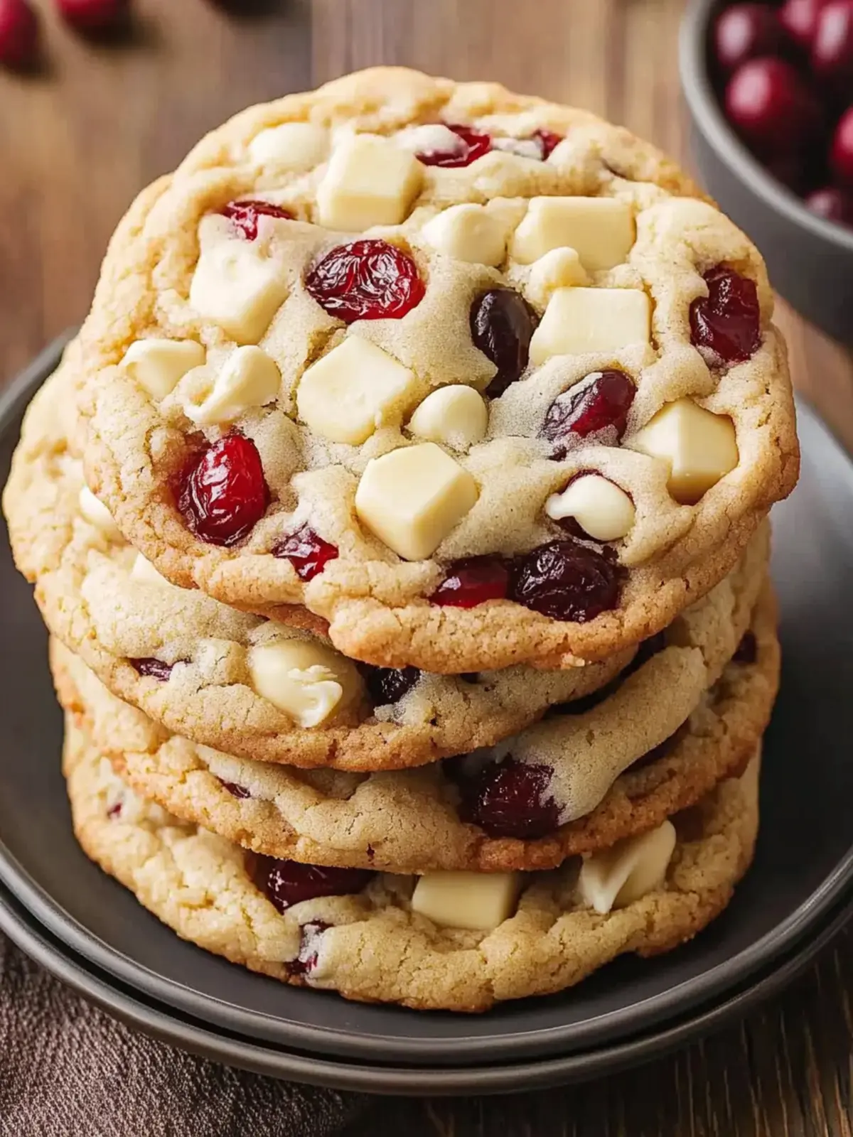 Soft White Chocolate Cranberry Cookies with a Zesty Boost 2 White Chocolate Cranberry Cookies