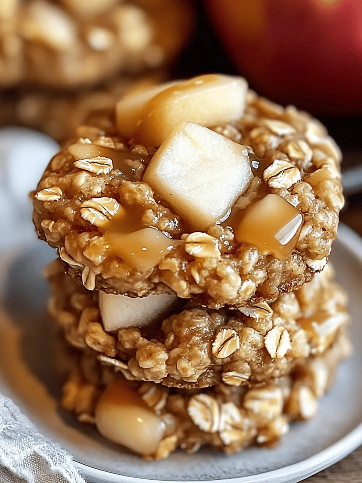 Irresistible Caramel Apple Oatmeal Cookies for Fall Cravings 3 Caramel Apple Oatmeal Cookies