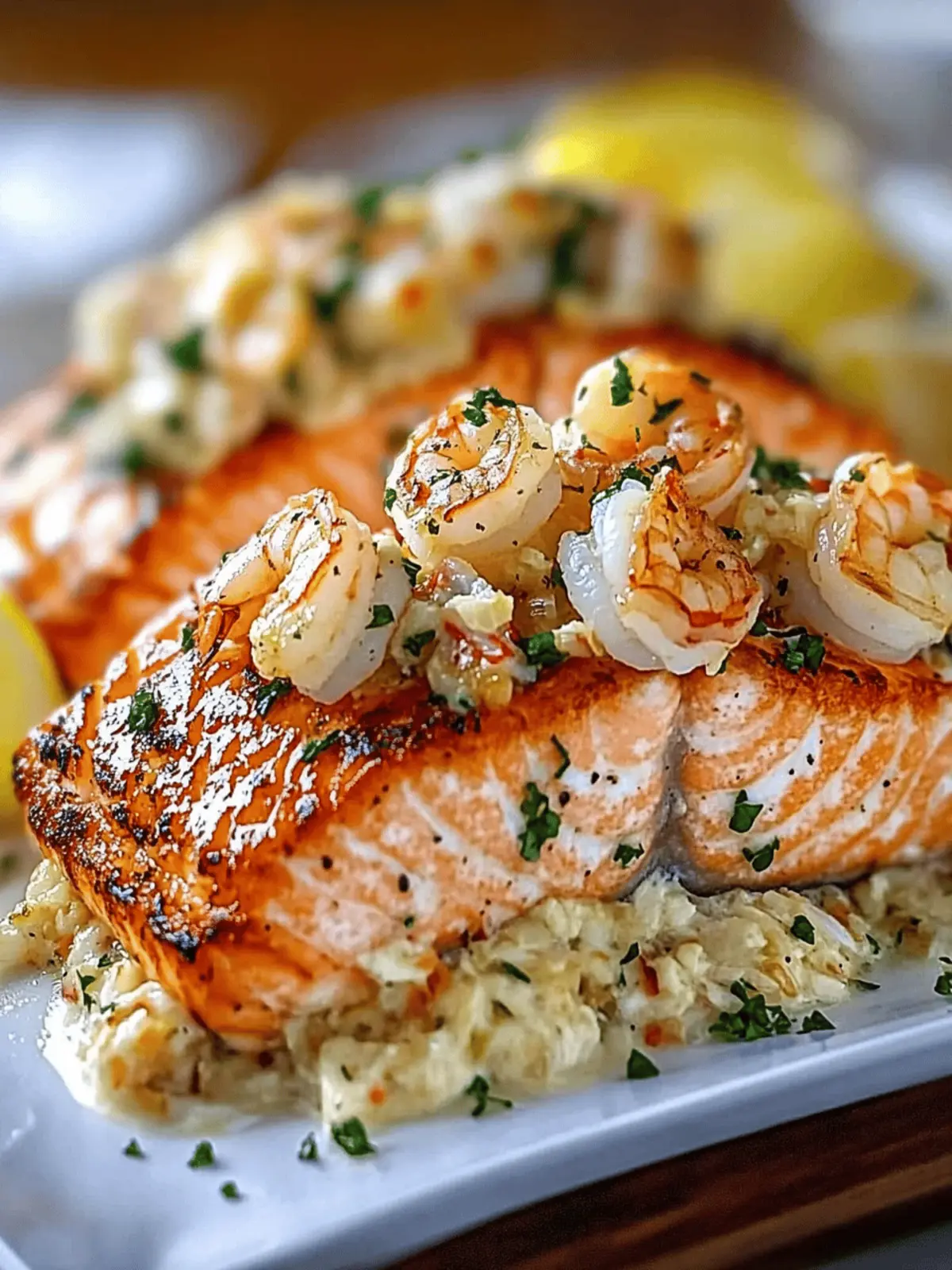 Elegant Crab Shrimp Stuffed Salmon for a Fancy Dinner Delight 2 Elegant Crab Shrimp Stuffed Salmon