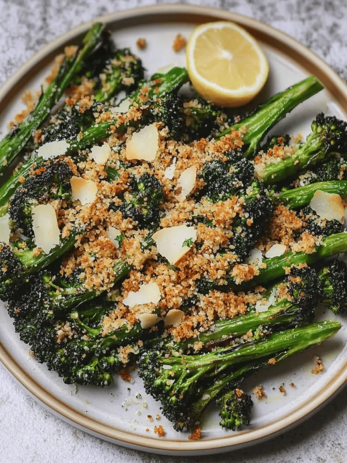 Savory Roasted Broccolini with Garlicky Breadcrumbs Bliss 4 Roasted Broccolini with Garlicky Breadcrumbs