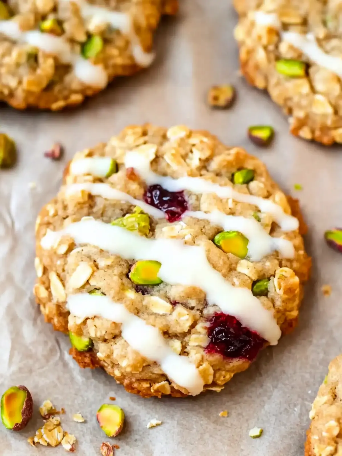 Cranberry Pistachio Oatmeal Cookies for Festive Munching 2 Cranberry Pistachio Oatmeal Cookies