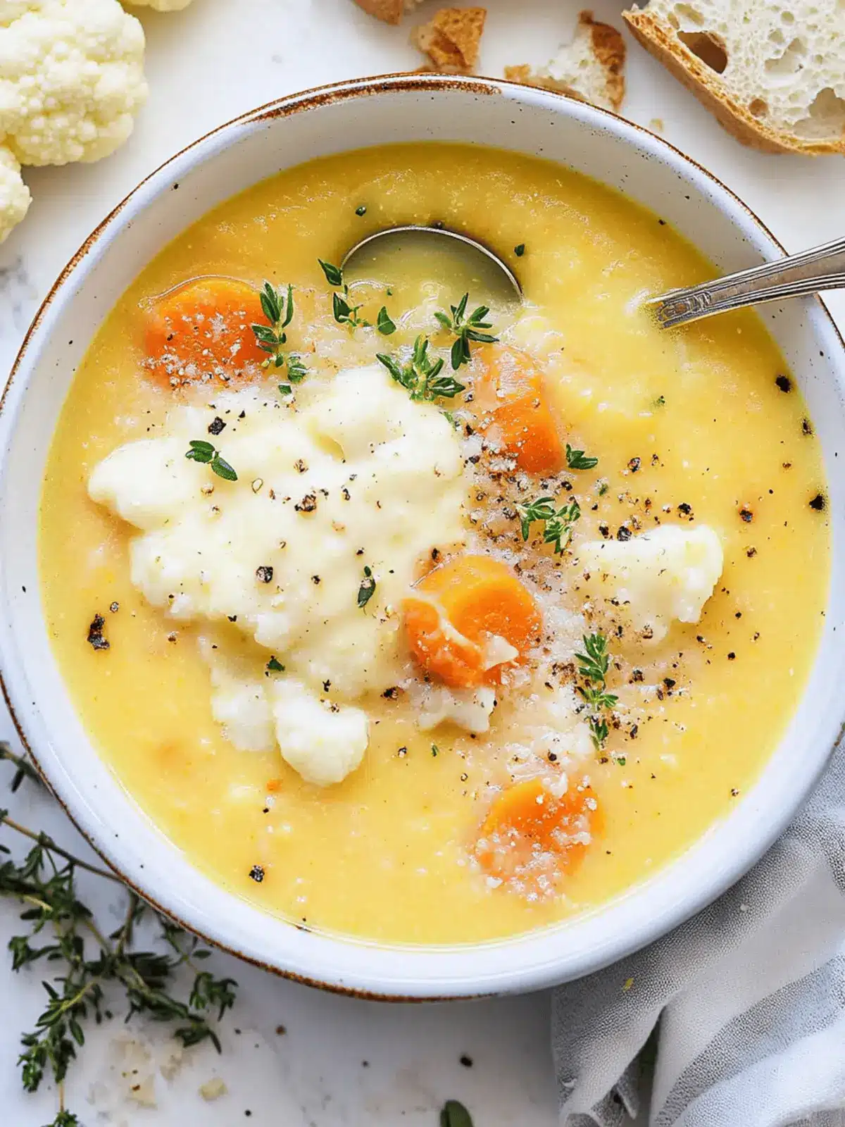 Creamy Cauliflower Carrot Soup for Ultimate Comfort Moments 2 Cauliflower Carrot Soup