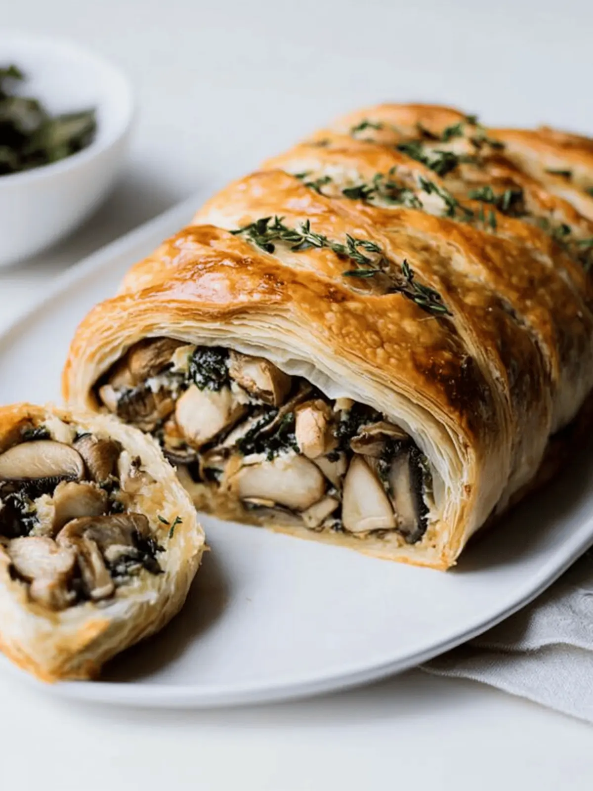Vegan Mushroom Wellington: A Flaky Holiday Delight 4 Vegan Mushroom Wellington
