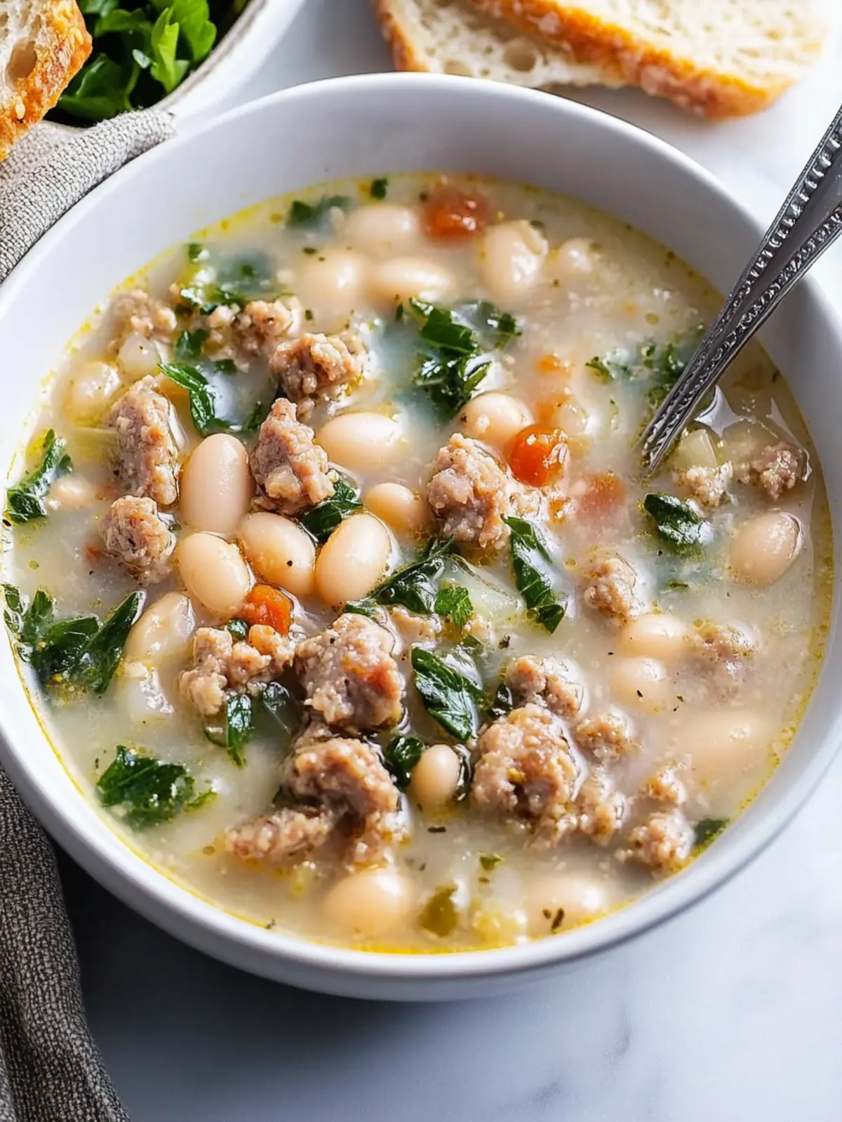 Cozy Up with Delicious Sausage and White Bean Soup Tonight 3 Sausage and White Bean Soup