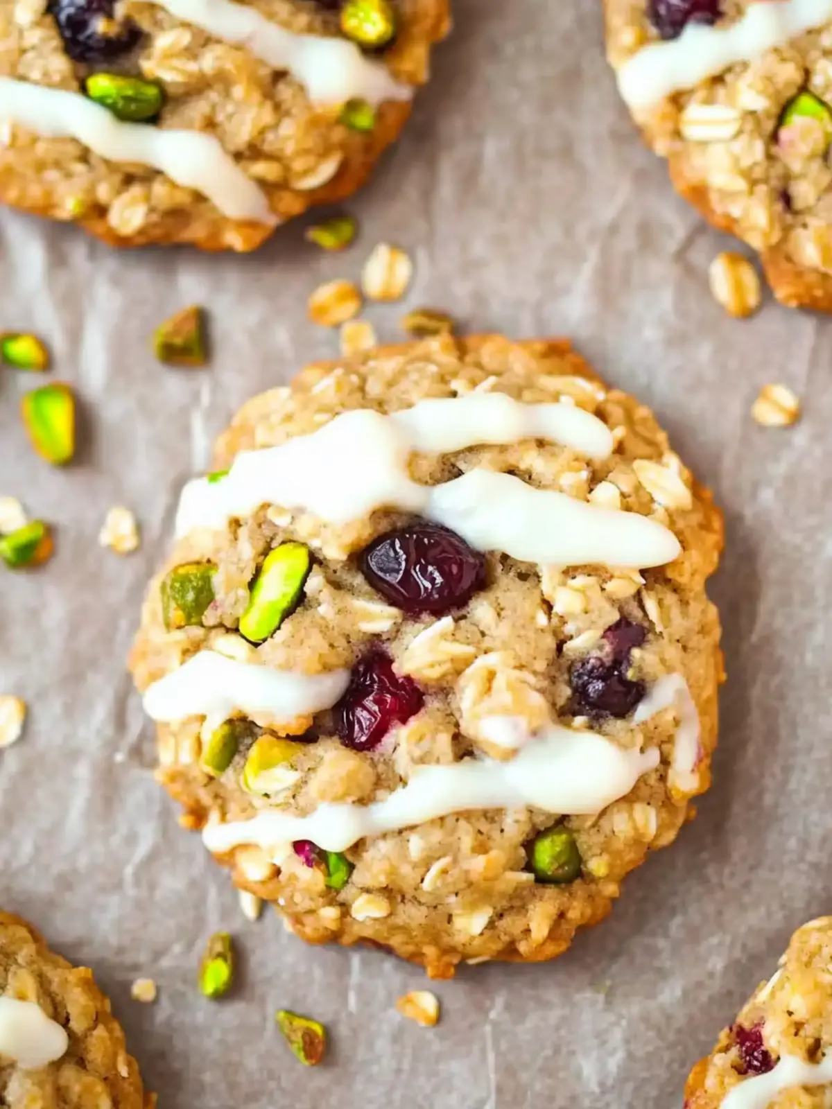 Cranberry Pistachio Oatmeal Cookies for Festive Munching 3 Cranberry Pistachio Oatmeal Cookies