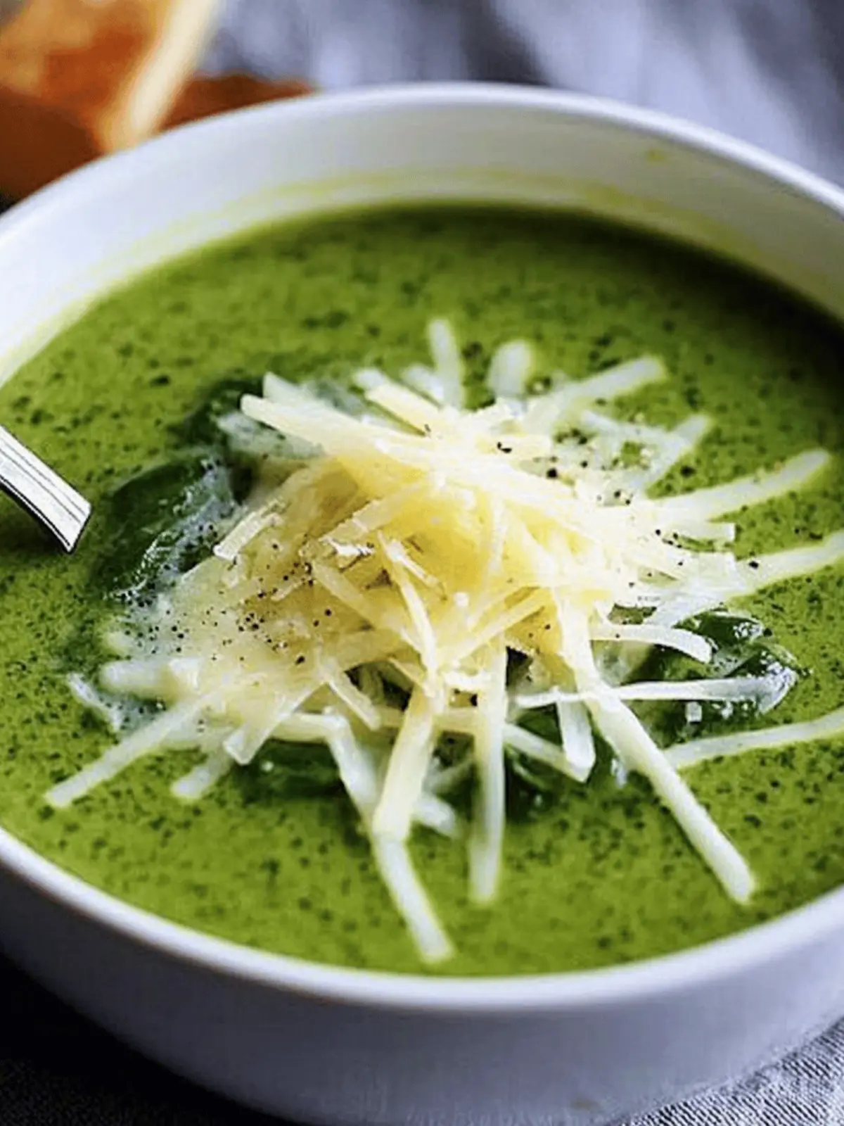 Creamy Spinach Soup with Gruyere for Ultimate Comfort 2 Spinach Soup with Gruyere
