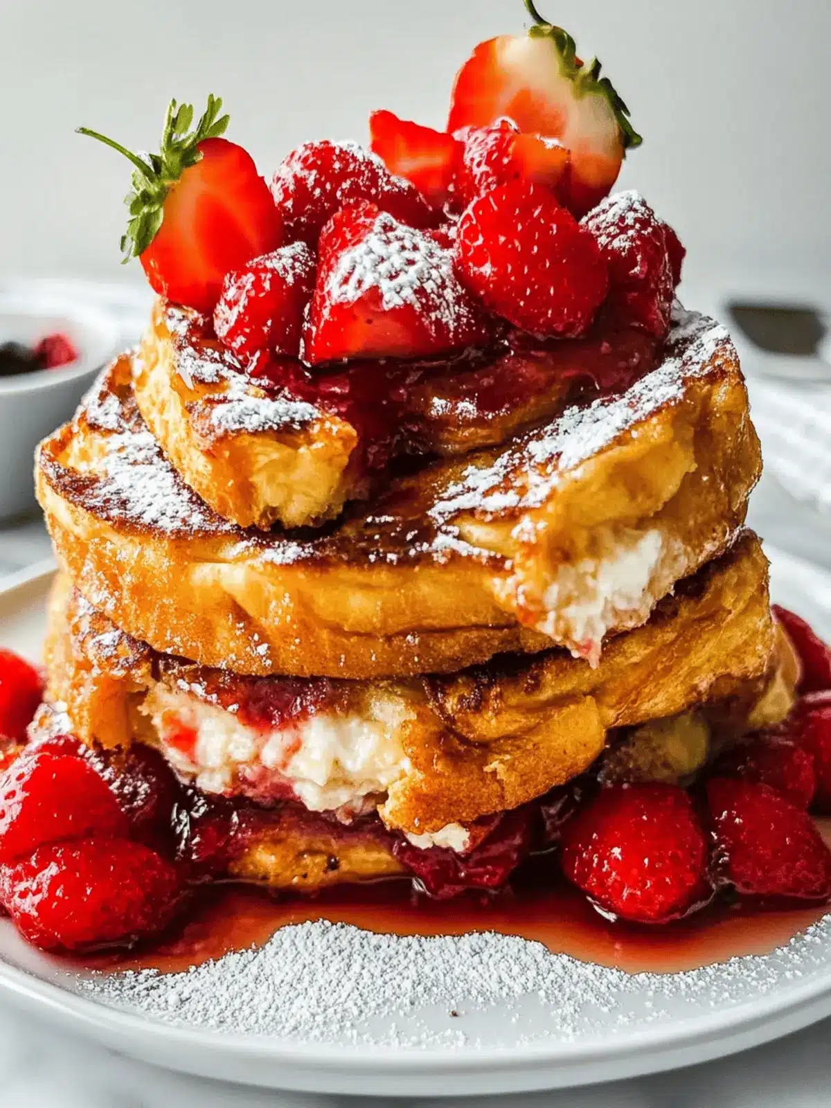 Decadent Stuffed Brioche French Toast with Berry Bliss 4 Stuffed Brioche French Toast