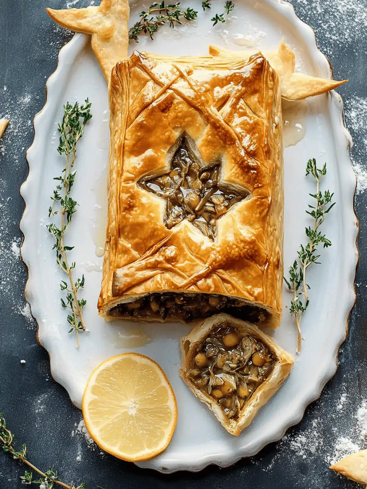 Irresistible Vegan Walnut Mushroom Wellington for Your Holiday Table 3 https://cookingwithparita.com/wp-content/uploads/2022/11/image-of-vegan-walnut-mushroom-wellington-with-caramelized-onions-recipe.jpg